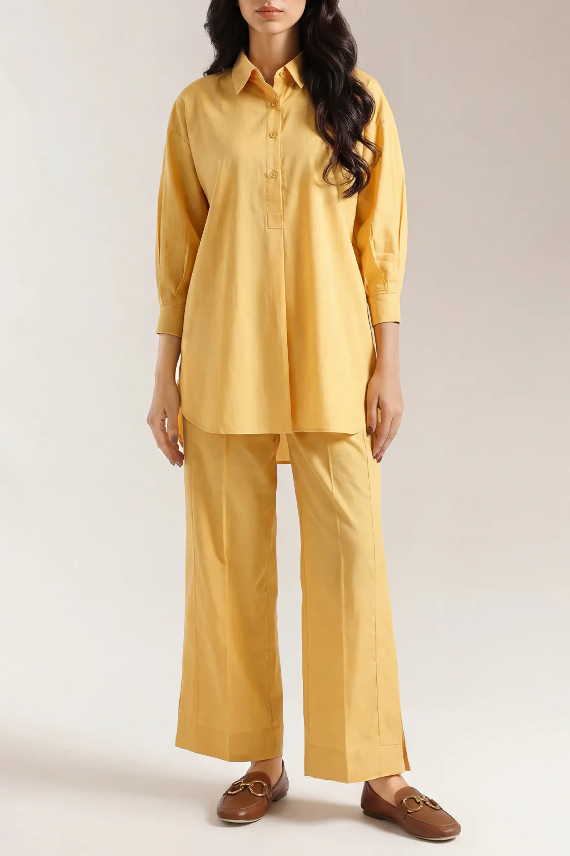 Cotton Jacquard Stitched 2 Piece (Shirt/Trouser)