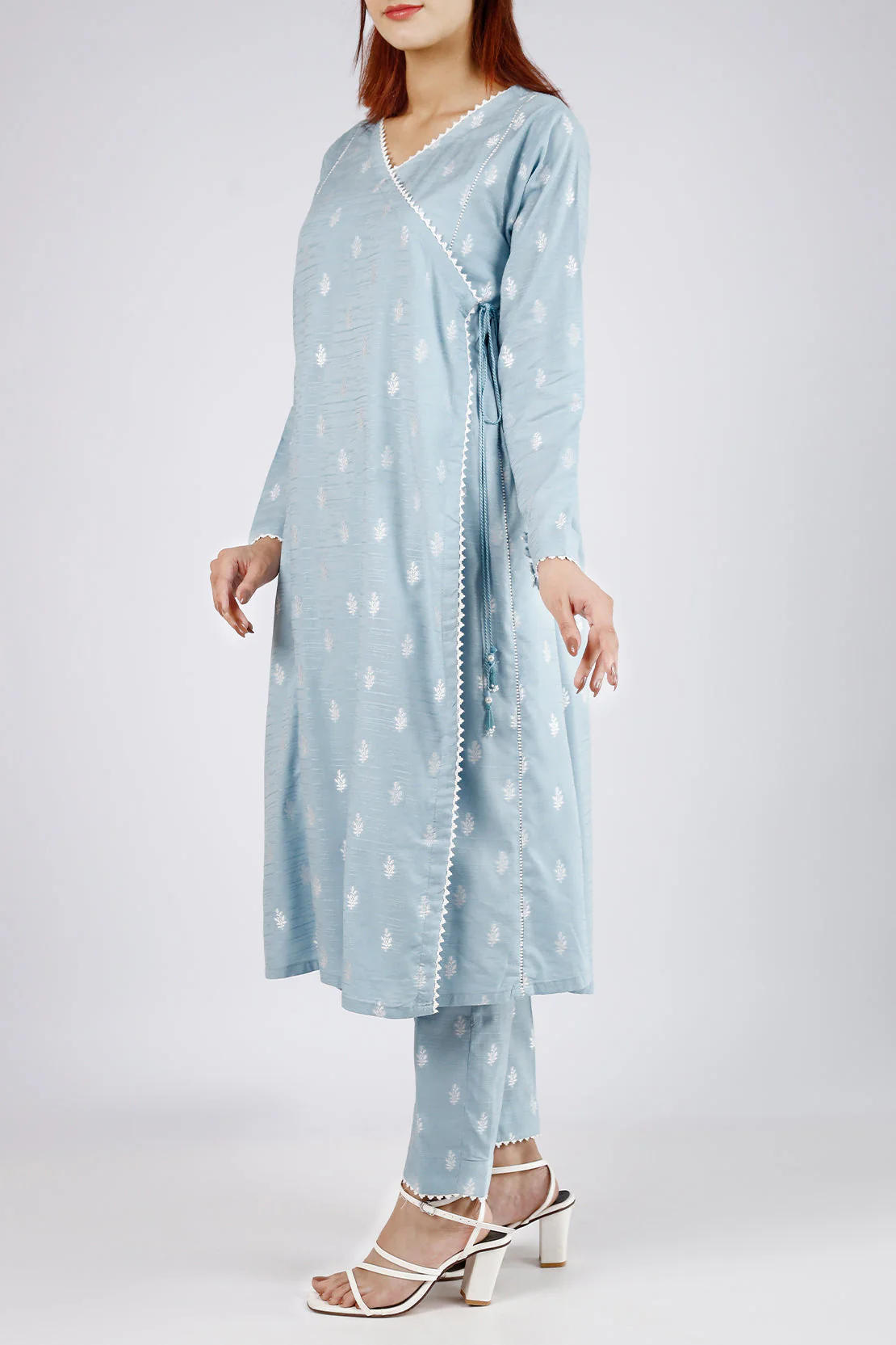 Cotton Jacquard Stitched 2 Piece (Shirt/Trouser)