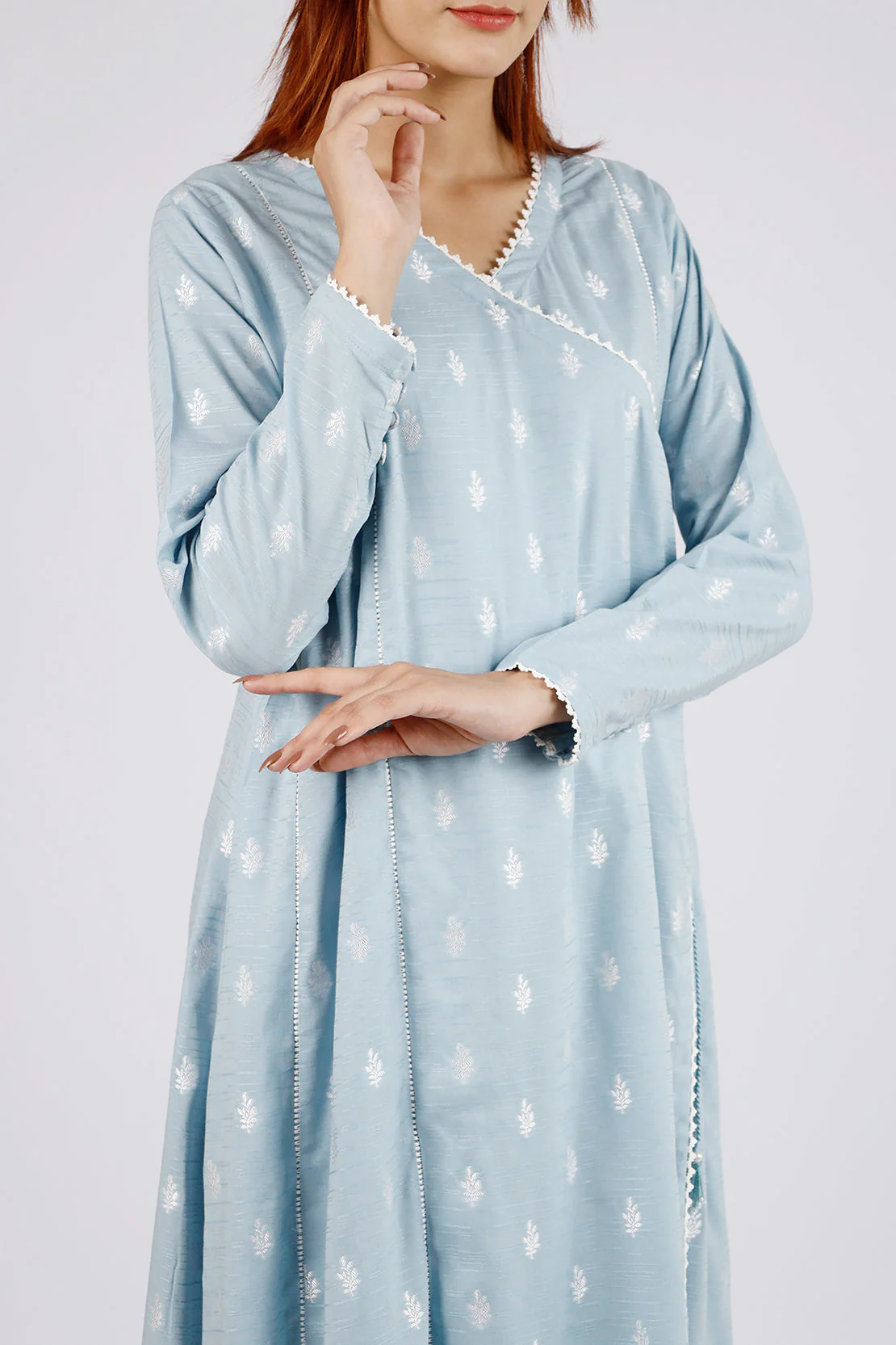 Cotton Jacquard Stitched 2 Piece (Shirt/Trouser) - Image 2