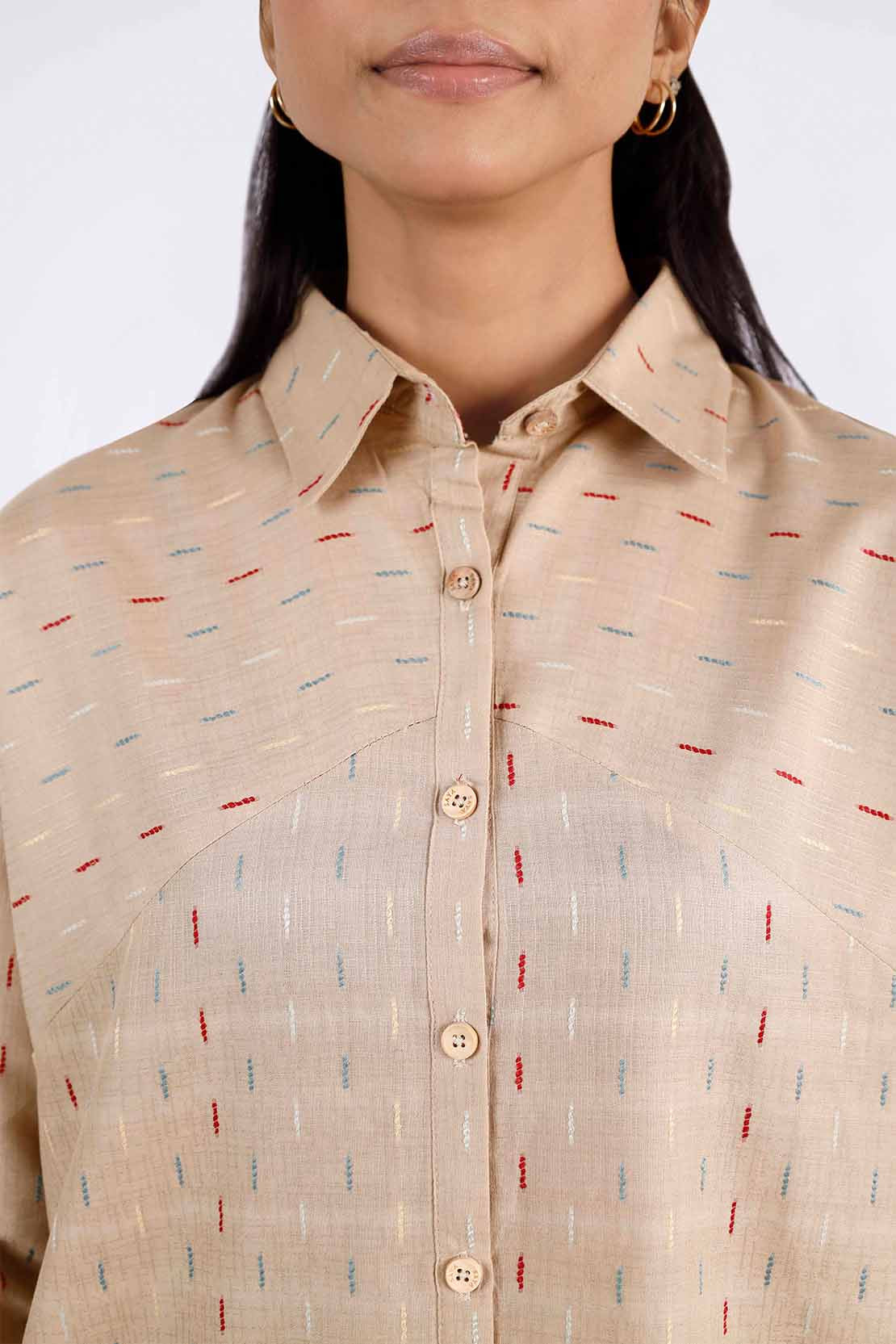 Cotton Jacquard Stitched 2 Piece (Shirt/Trouser) - Image 3