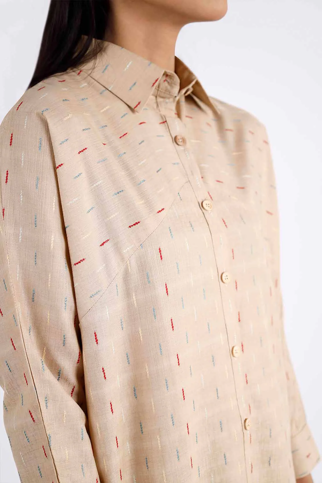 Cotton Jacquard Stitched 2 Piece (Shirt/Trouser) - Image 4