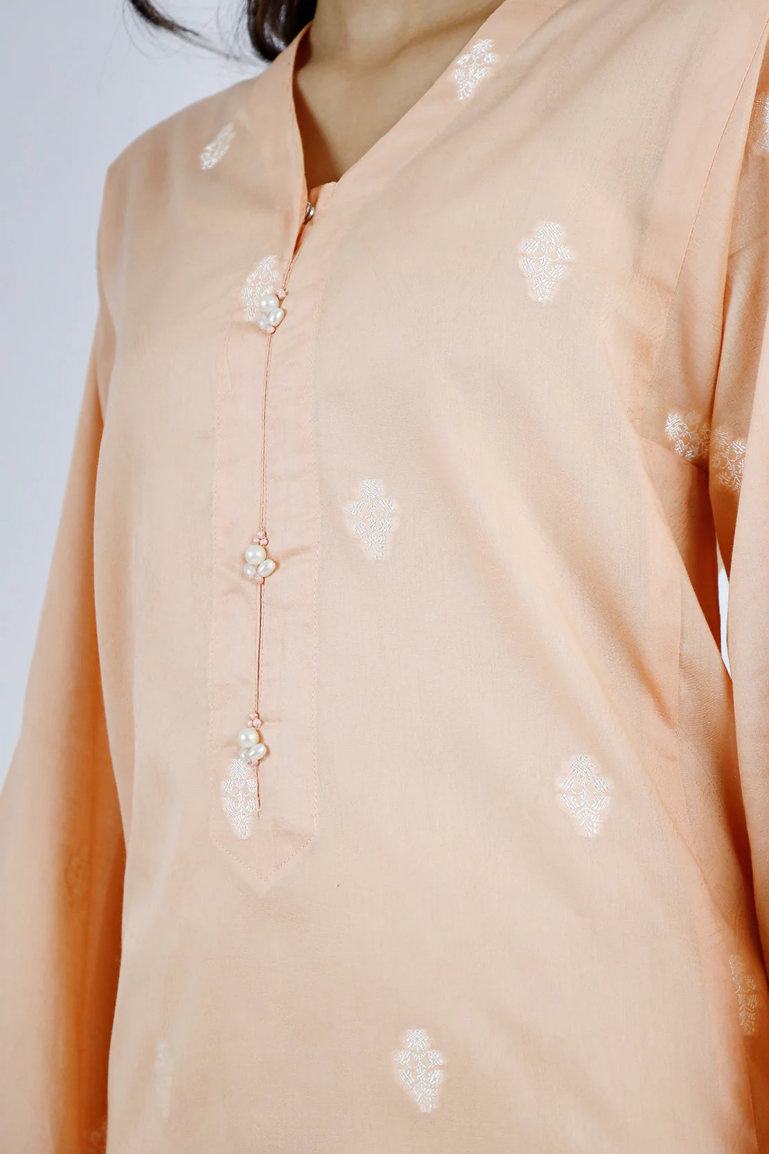 Cotton Jacquard Stitched 2 Piece (Shirt/Trouser) - Image 5