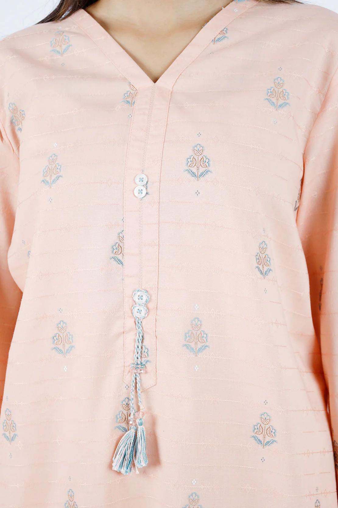 Cotton Jacquard Stitched 2 Piece (Shirt/Trouser) - Image 5