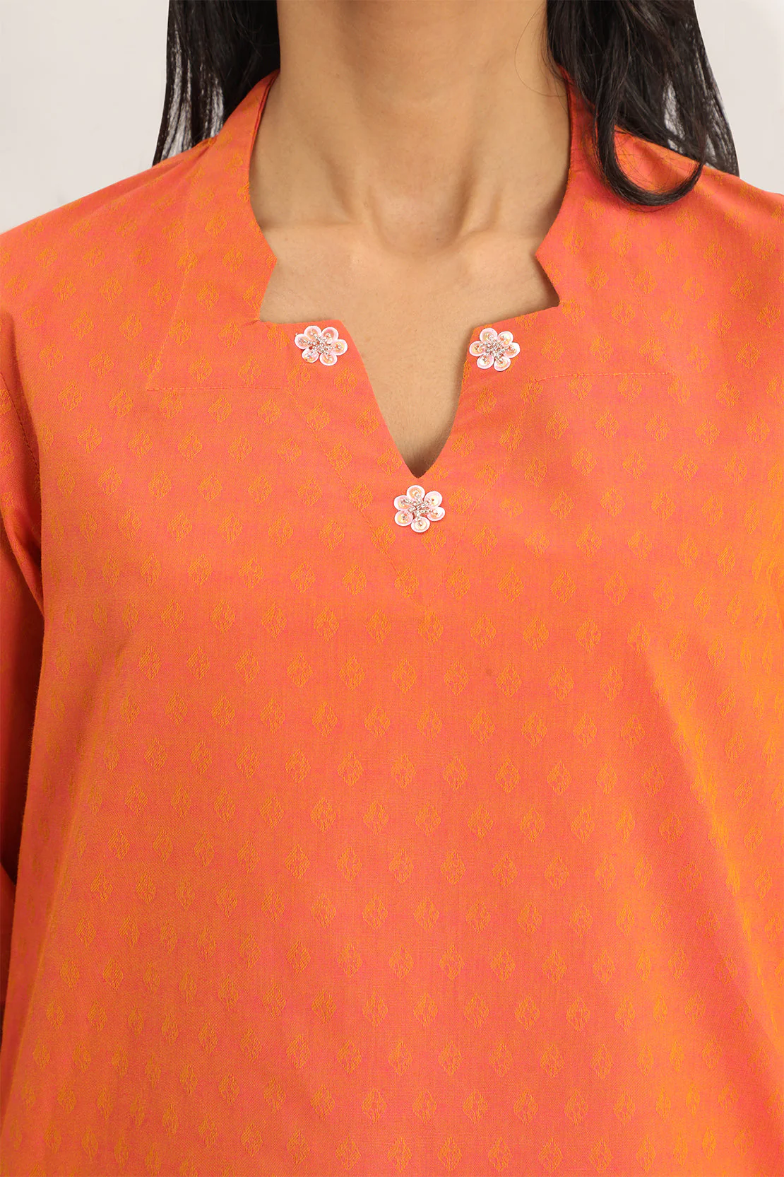 Cotton Jacquard Stitched 2 Piece (Shirt/Trouser) - Image 4