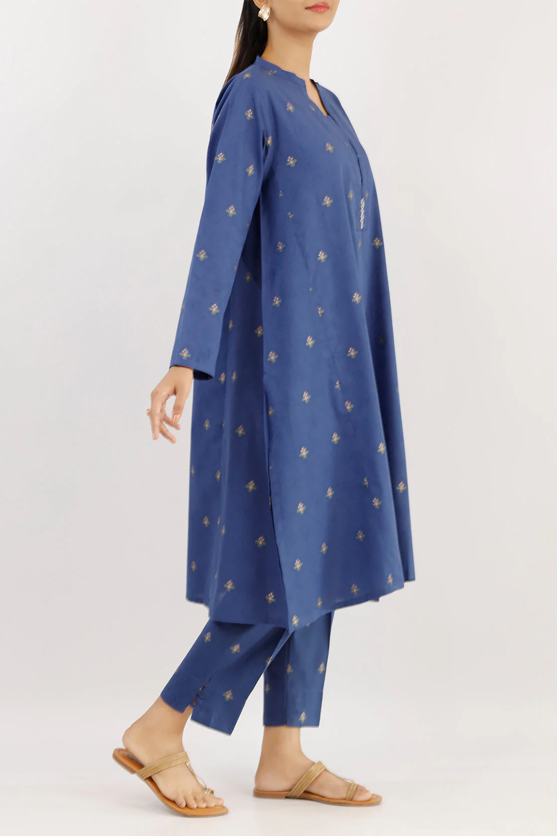 Cotton Jacquard Stitched 2 Piece (Shirt/Trouser) - Image 3