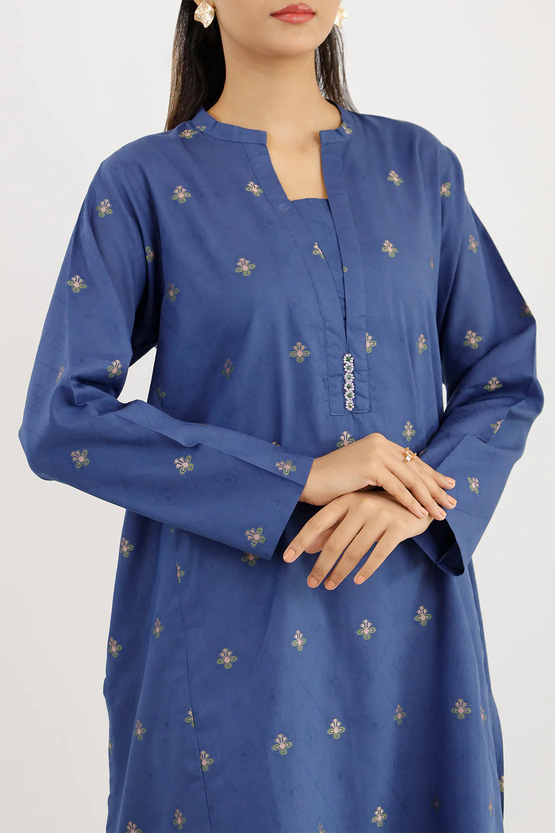 Cotton Jacquard Stitched 2 Piece (Shirt/Trouser) - Image 5