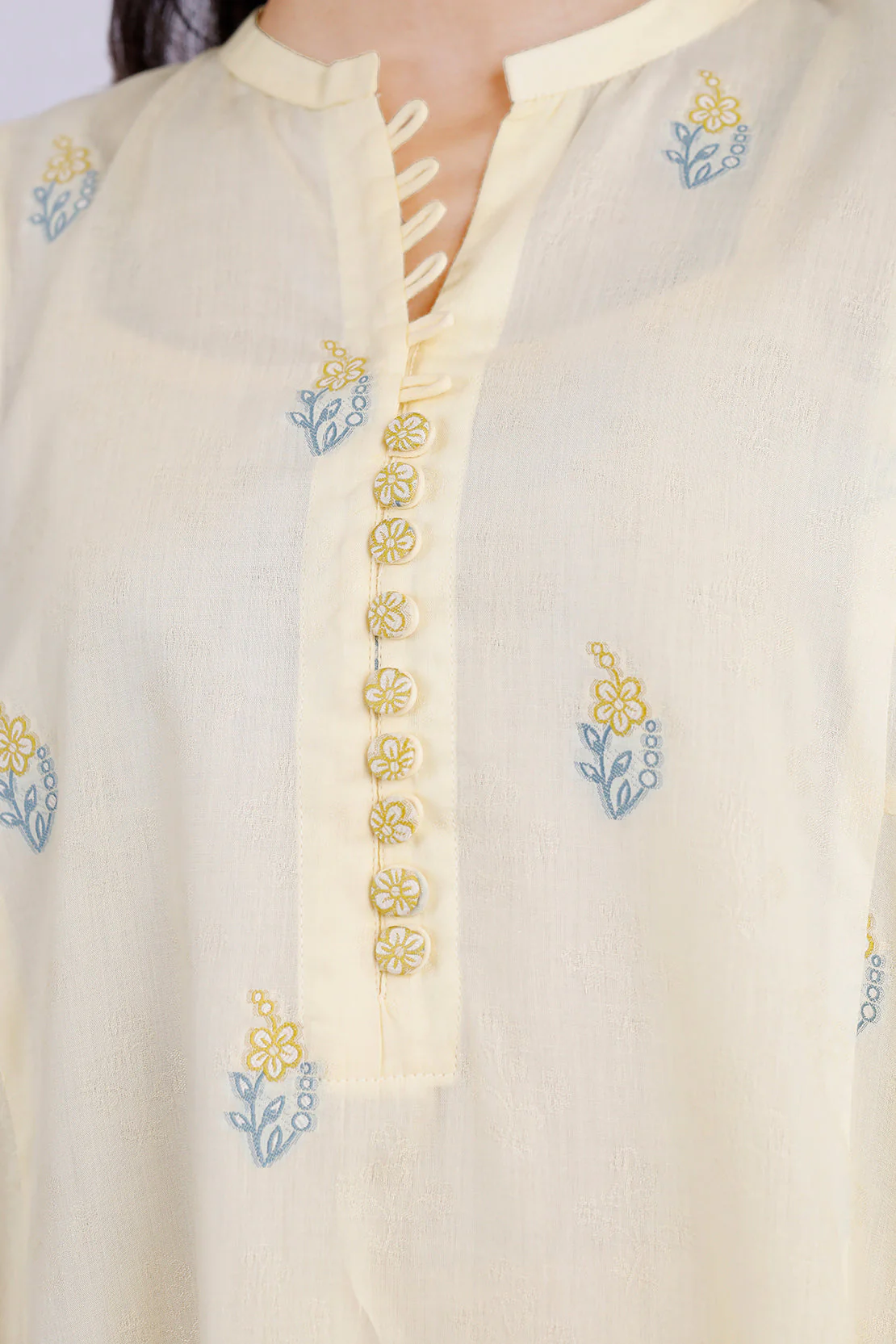 Cotton Jacquard Stitched 2 Piece (Shirt/Trouser) - Image 5