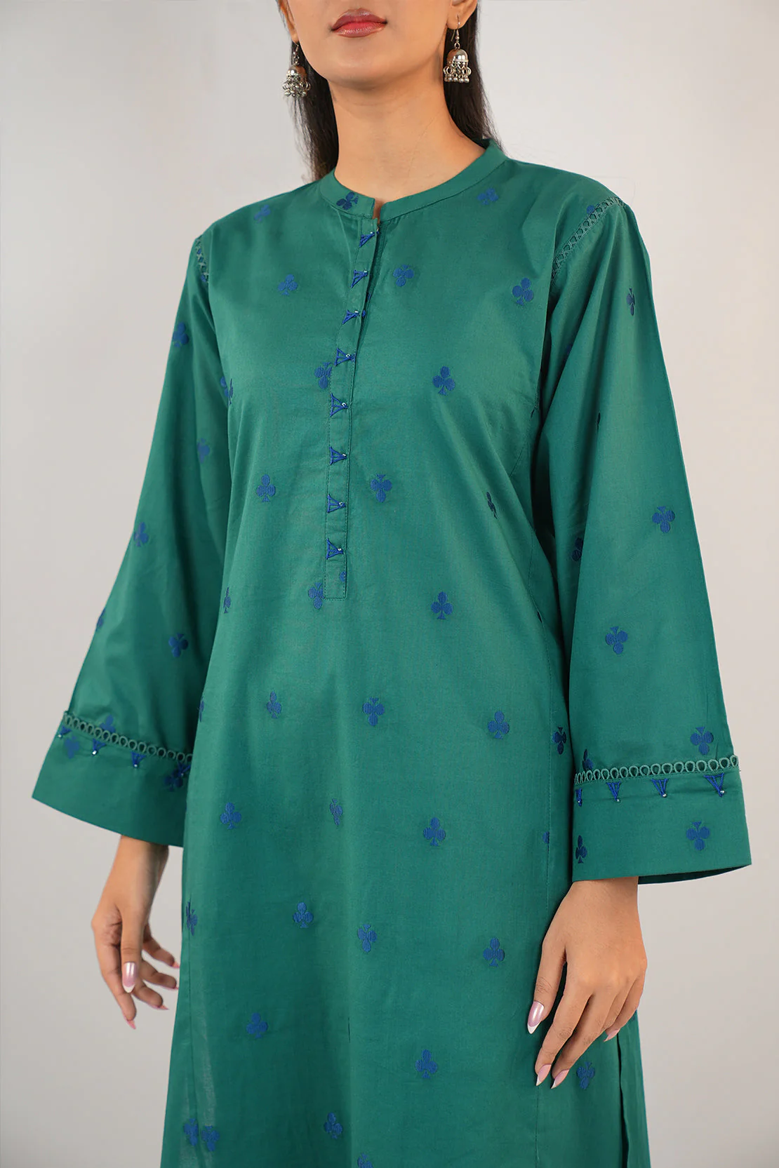Cotton Jacquard Stitched 2 Piece (Shirt/Trouser) - Image 4