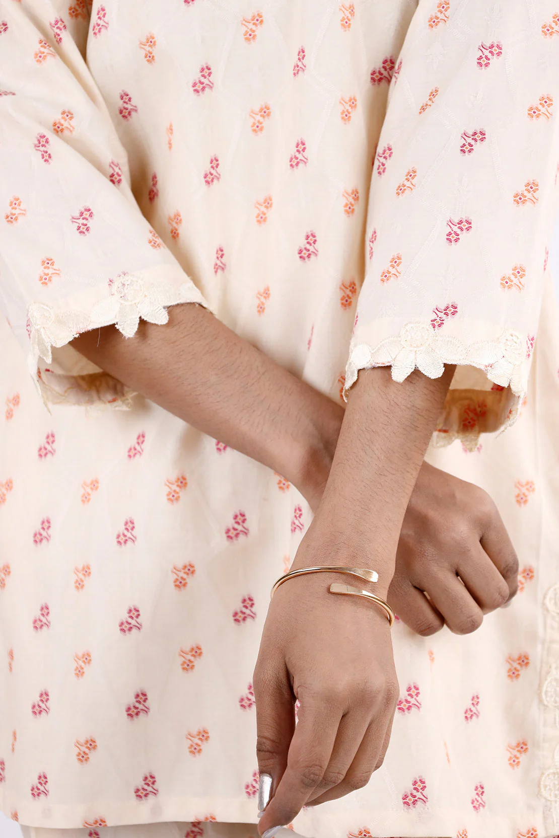 Cotton Jacquard Stitched 2 Piece (Shirt/Trouser) - Image 3