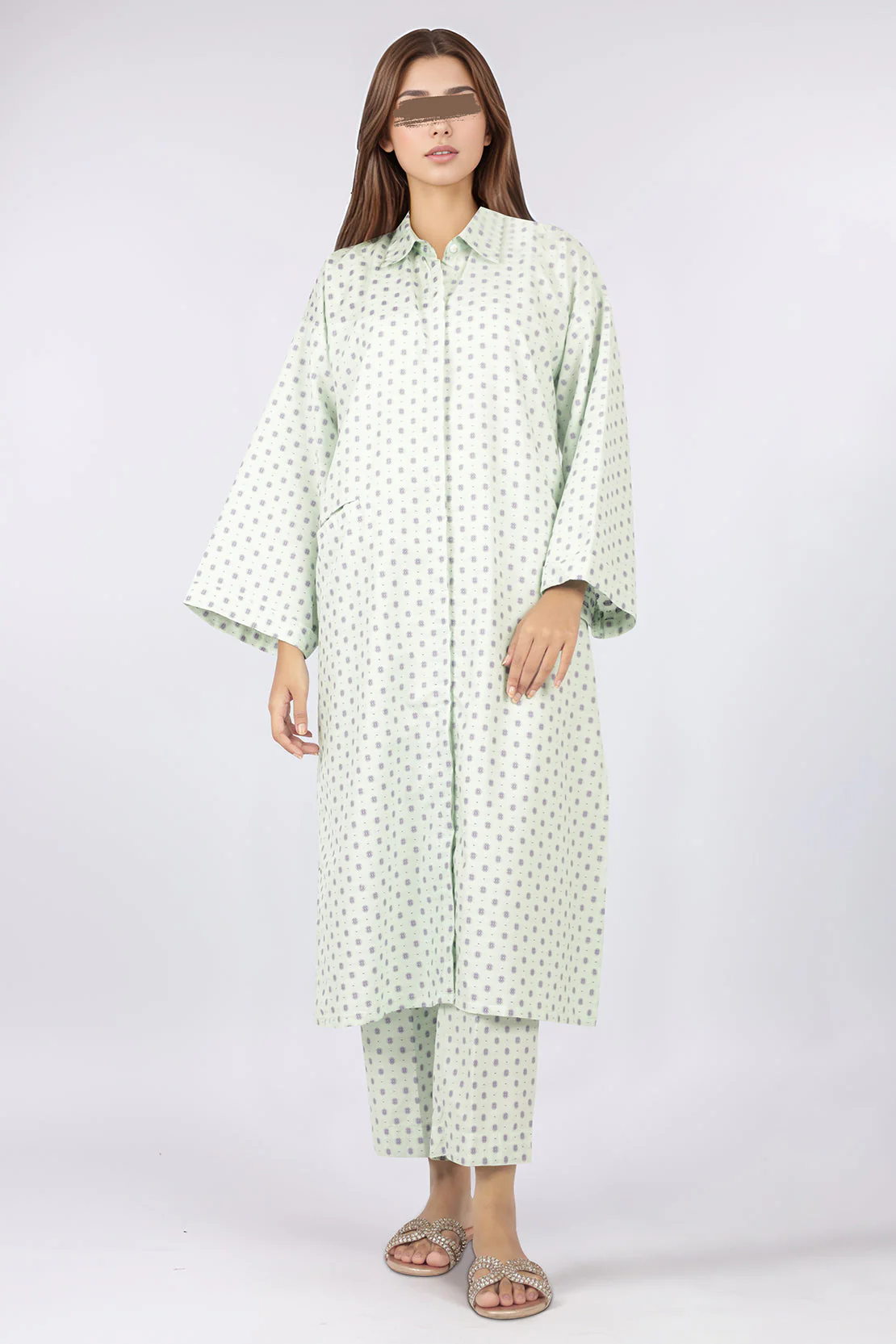 Cotton Jacquard Stitched Shirt - Image 2