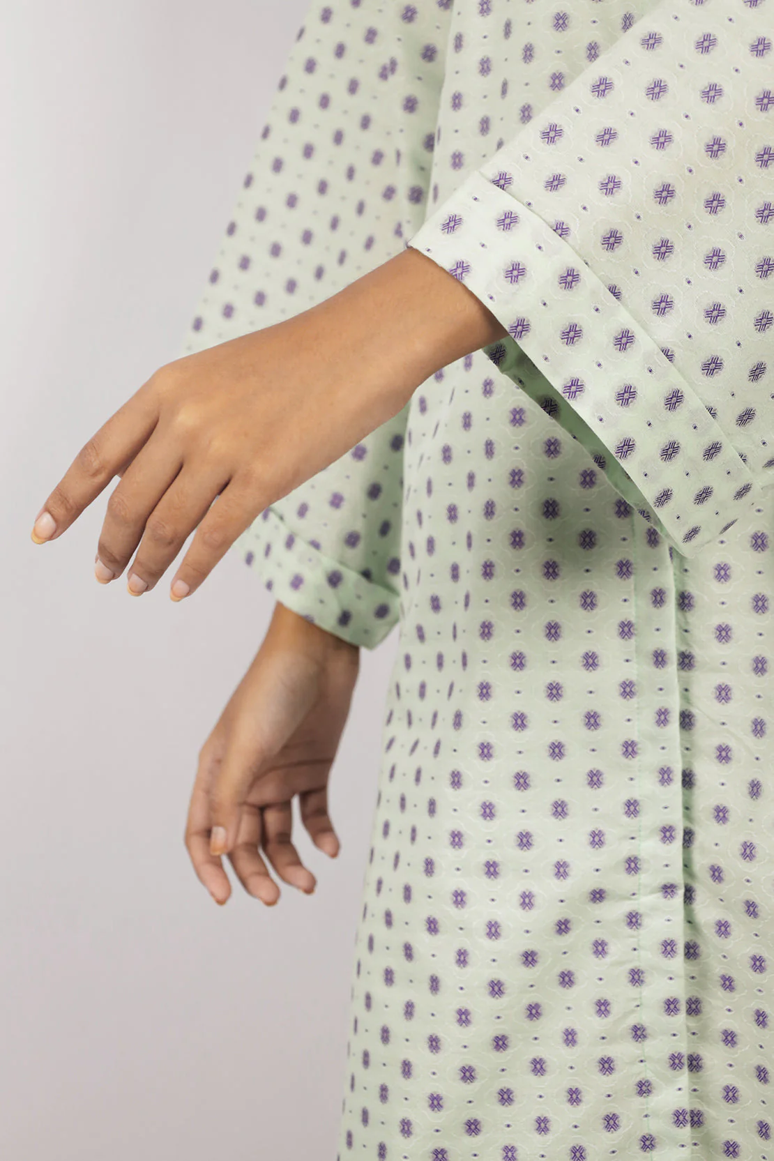 Cotton Jacquard Stitched Shirt - Image 5