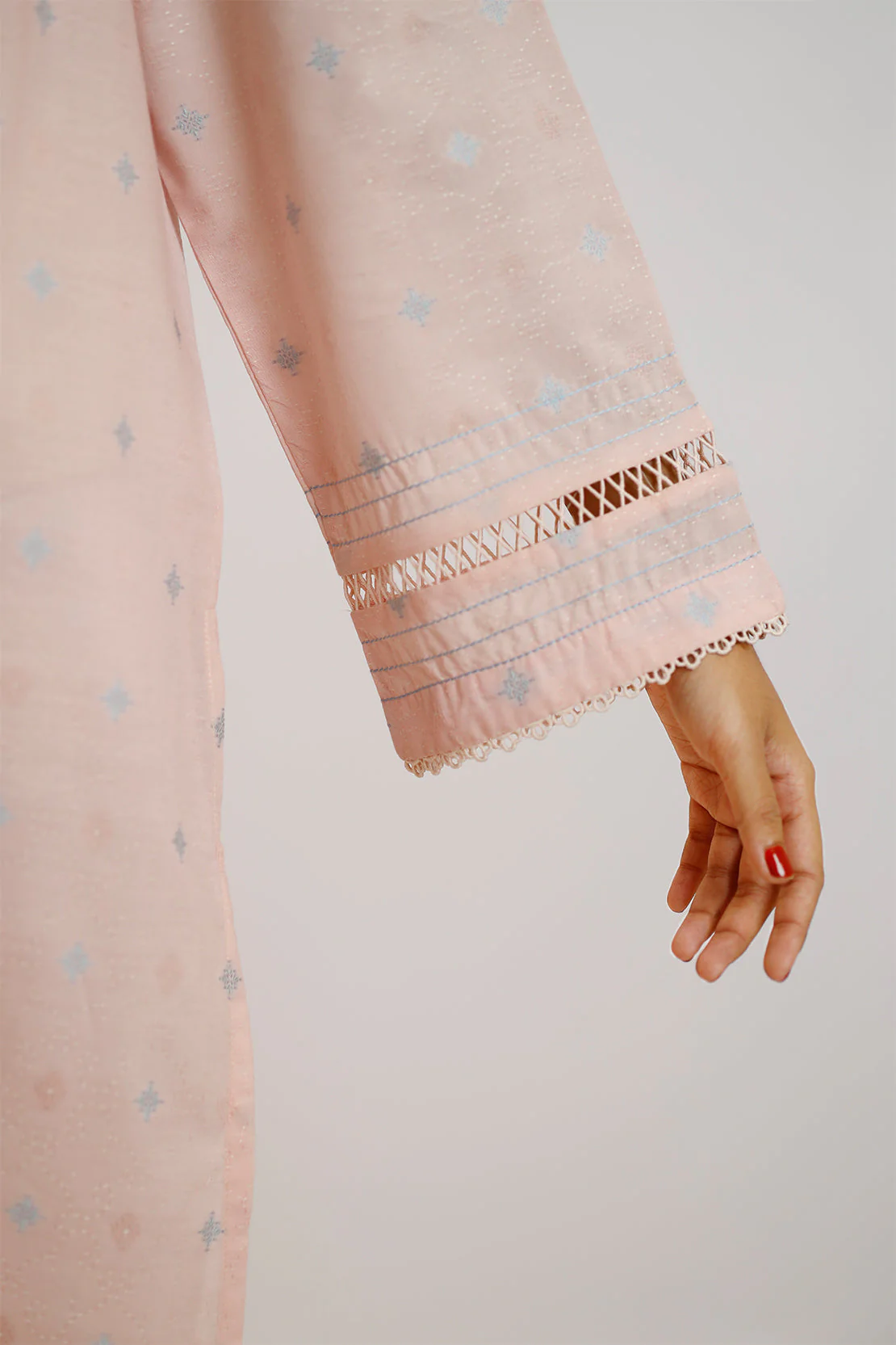 Cotton Jacquard Stitched 2 Piece (Shirt/Trouser) - Image 5