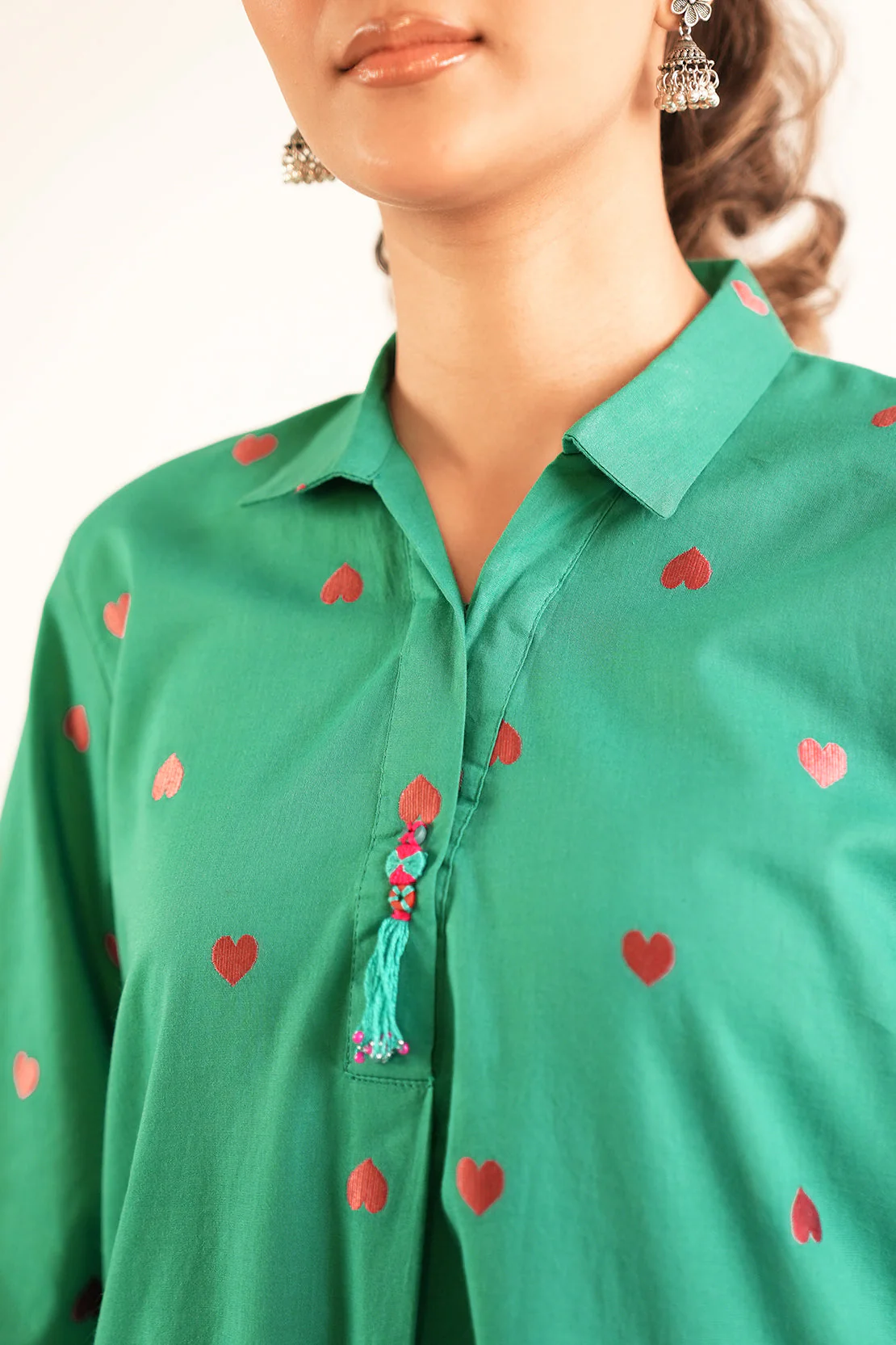 Cotton Jacquard Stitched 2 Piece (Shirt/Trouser) - Image 4