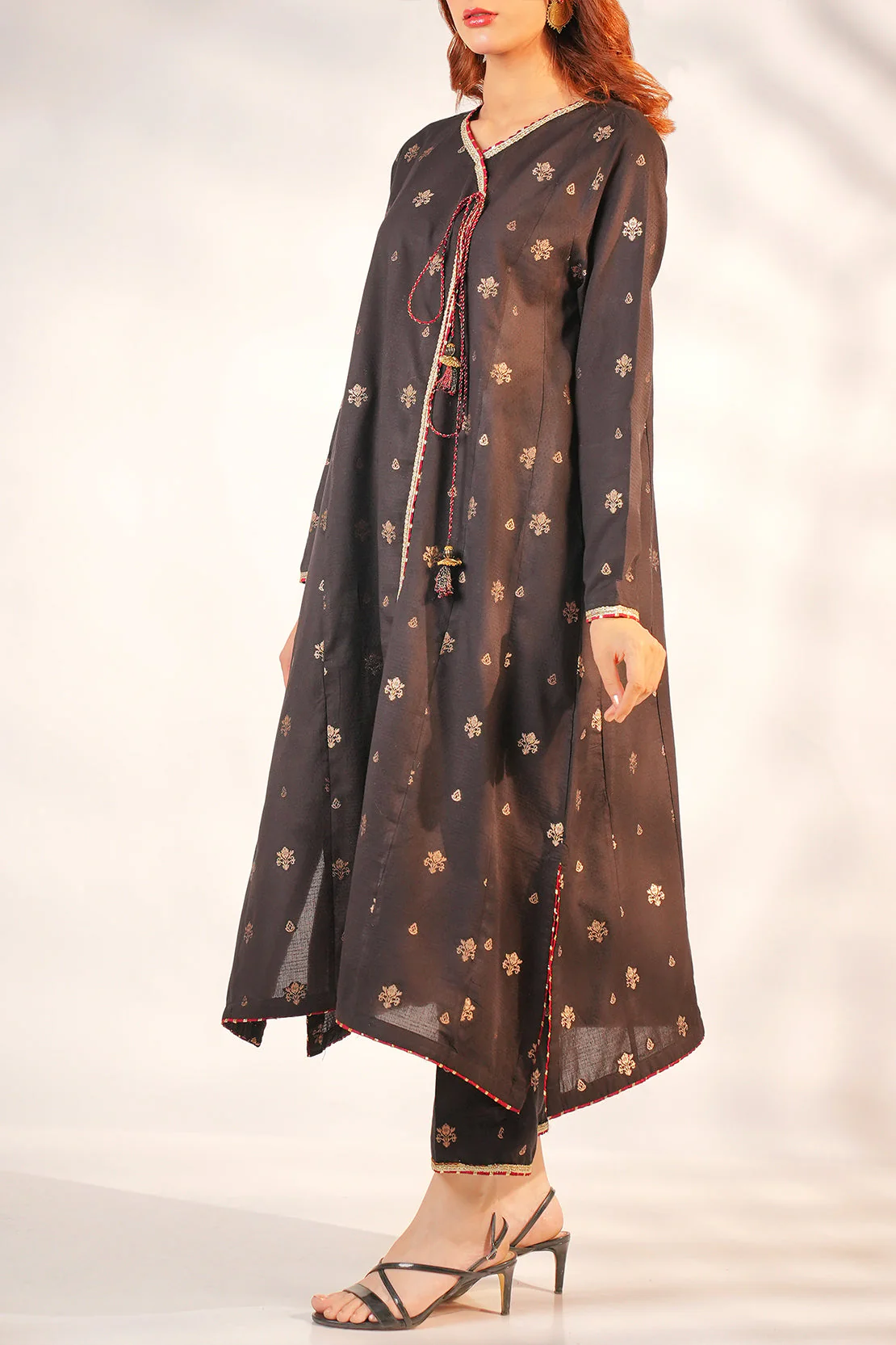 Cotton Jacquard Stitched 2 Piece (Shirt/Trouser) - Image 3