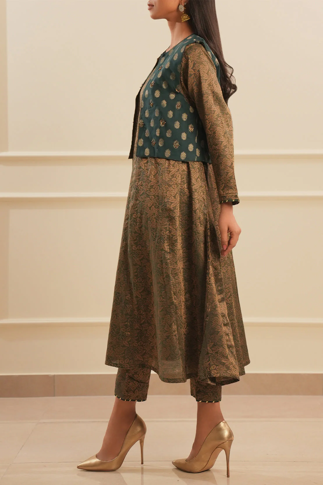 Cotton Jacquard Stitched 2 Piece (Shirt/Trouser) - Image 5