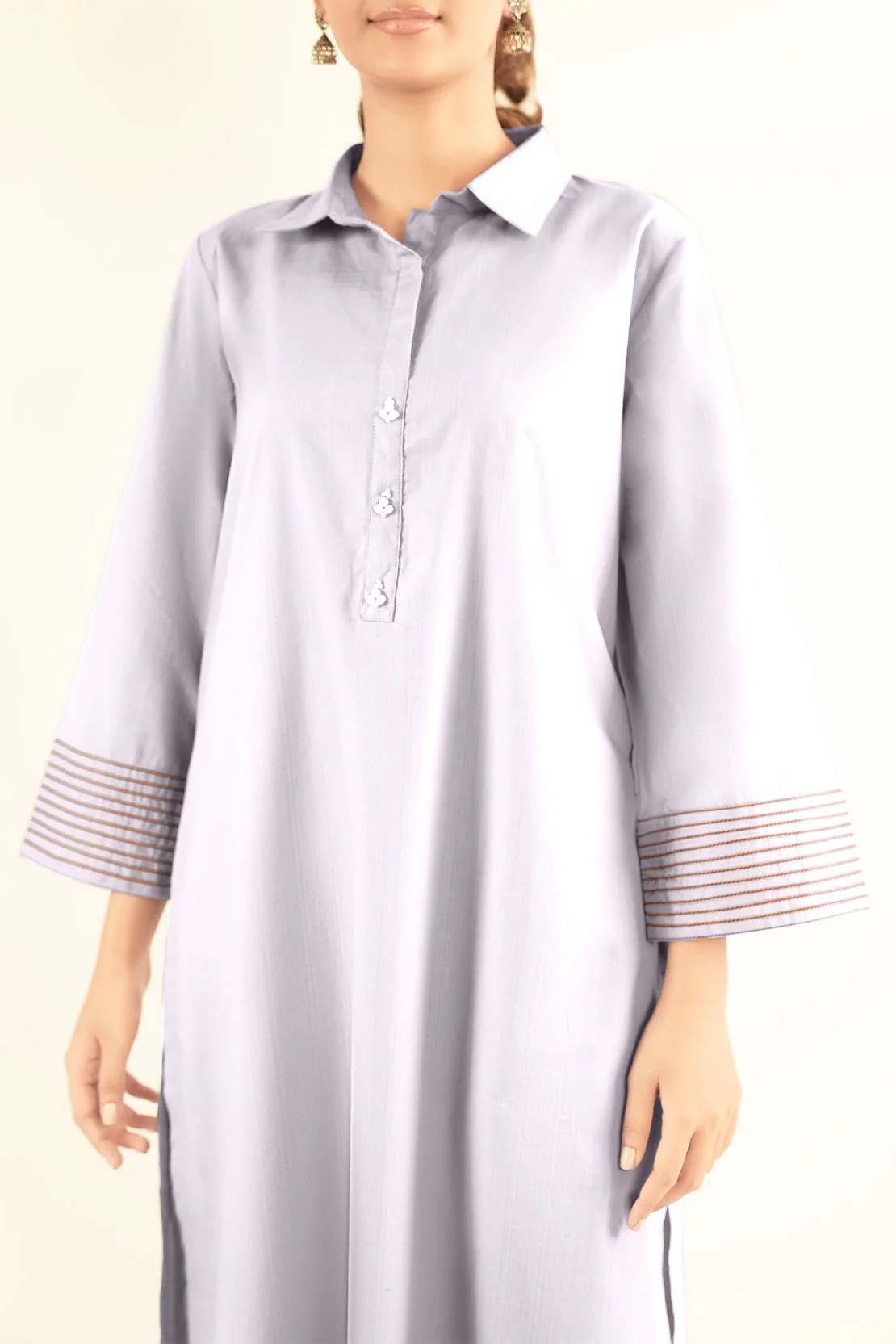 Cotton Jacquard Stitched 2 Piece (Shirt/Trouser) - Image 5