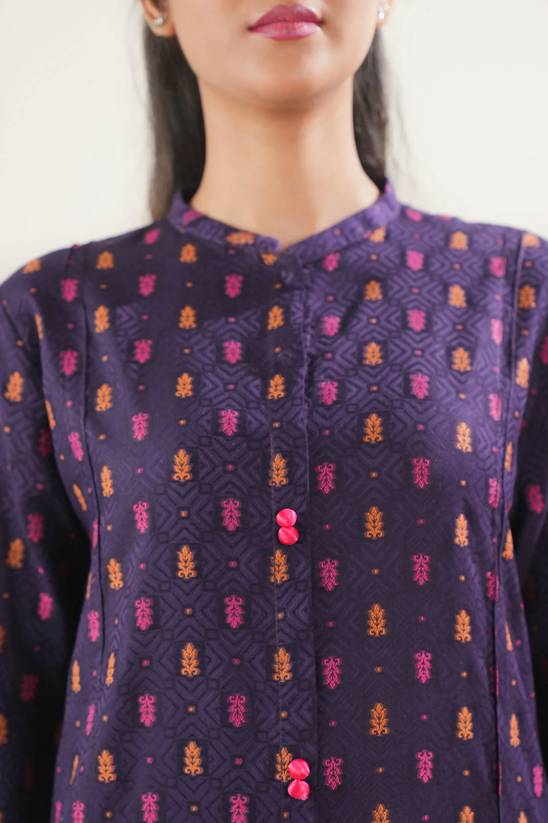 Cotton Jacquard Stitched 2 Piece (Shirt/Trouser) - Image 4
