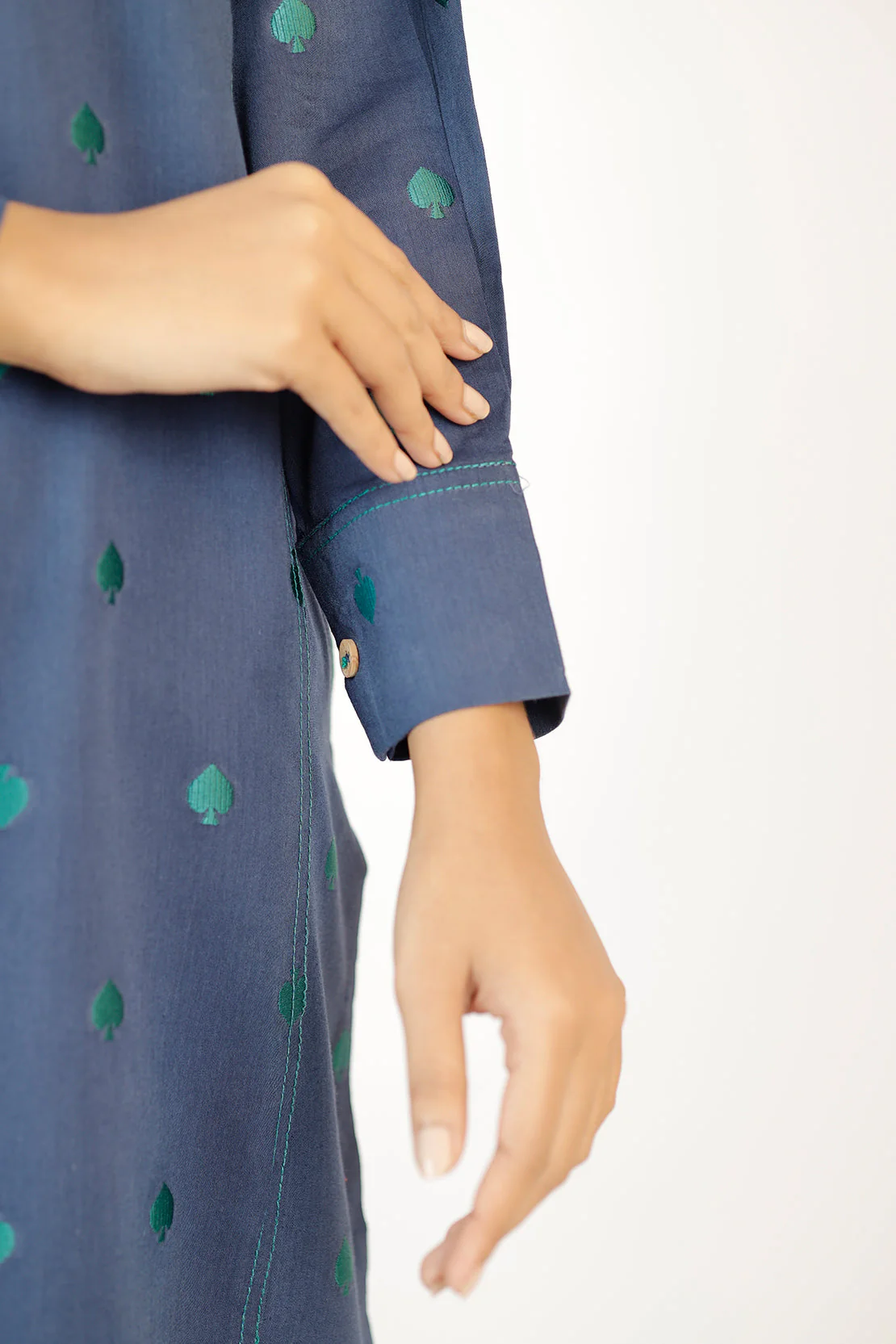 Cotton Jacquard Stitched 2 Piece (Shirt/Trouser) - Image 4
