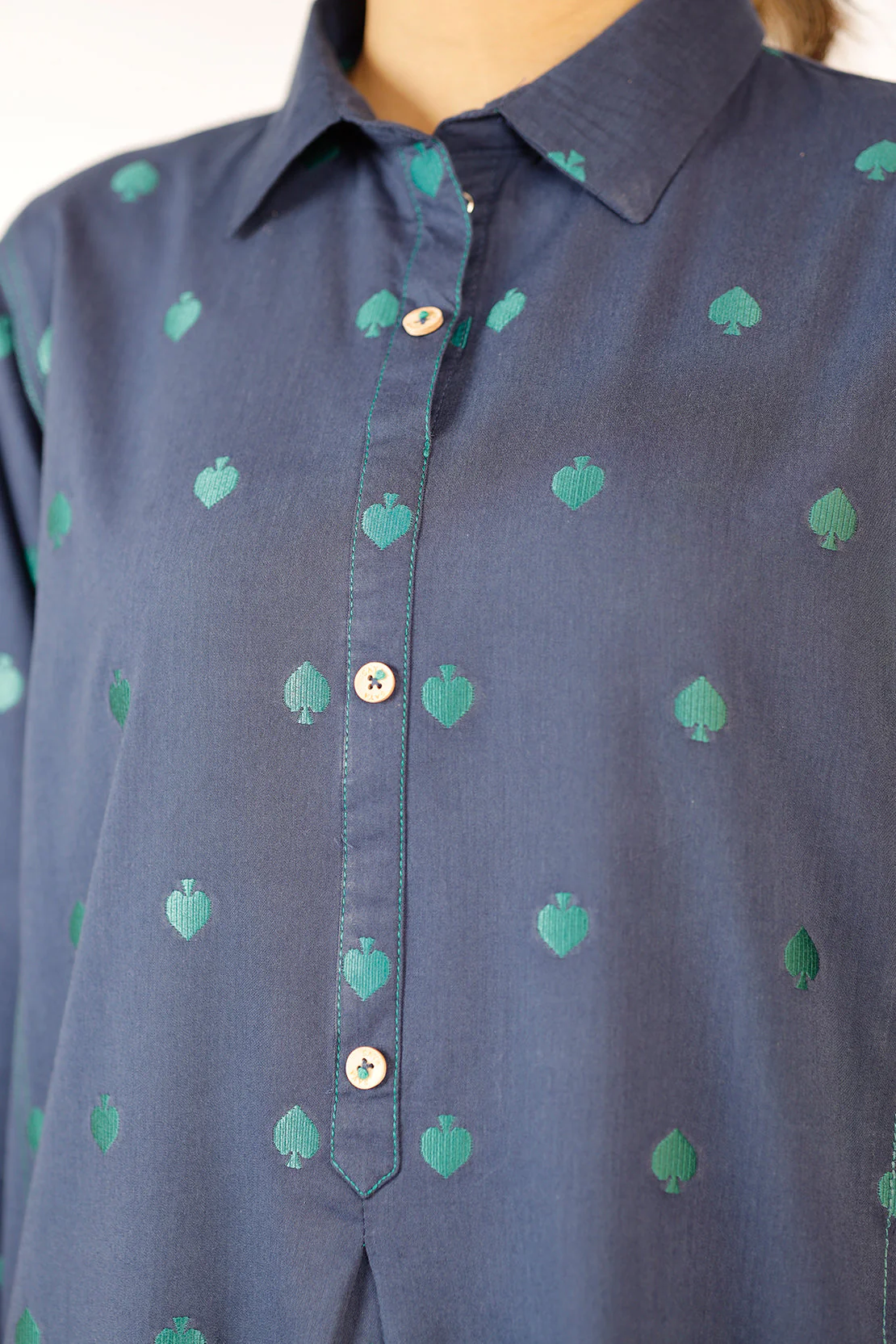 Cotton Jacquard Stitched 2 Piece (Shirt/Trouser) - Image 5