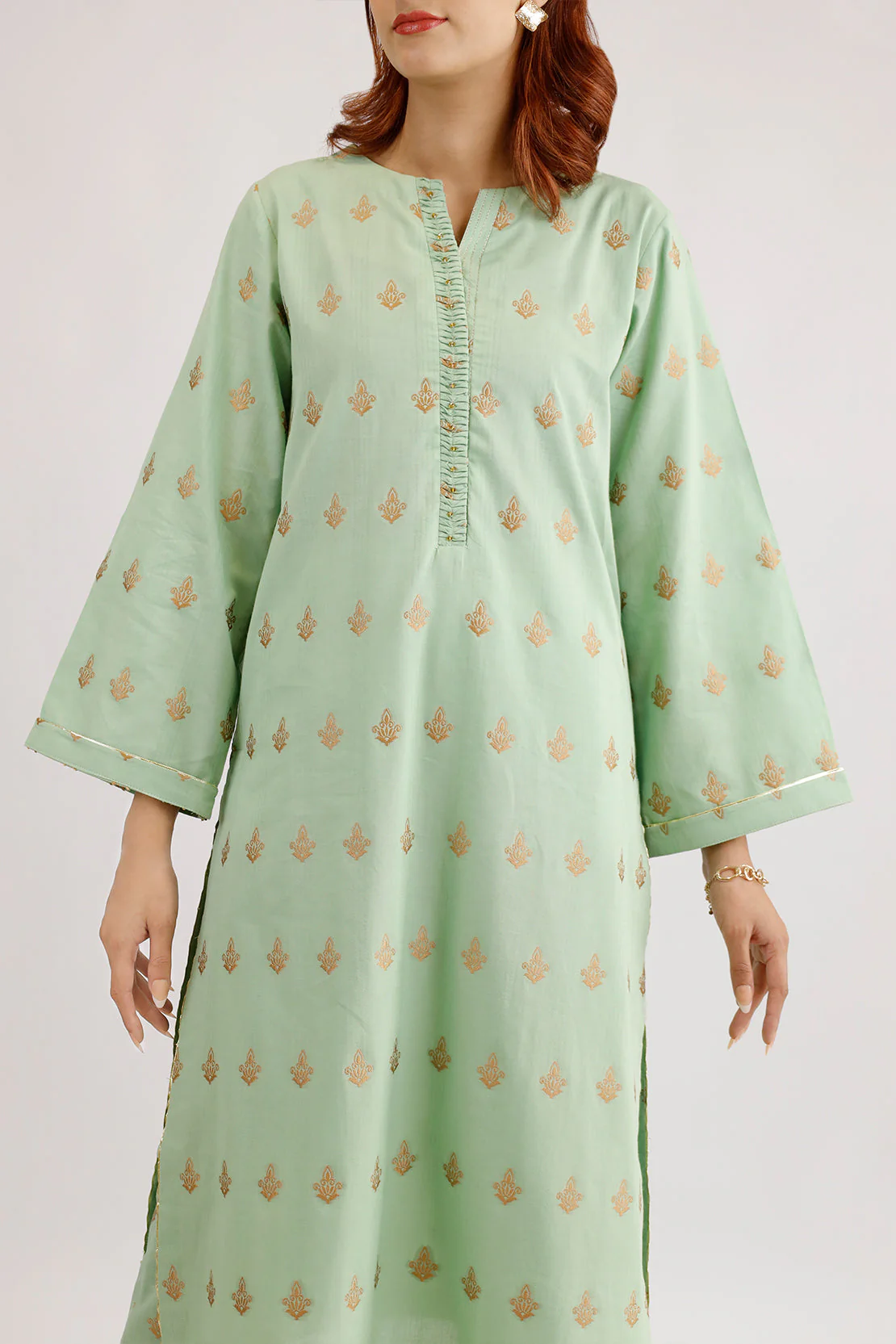 Cotton Jacquard Stitched 2 Piece (Shirt/Trouser) - Image 3