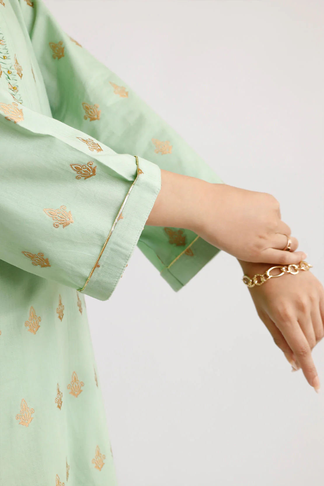 Cotton Jacquard Stitched 2 Piece (Shirt/Trouser) - Image 5