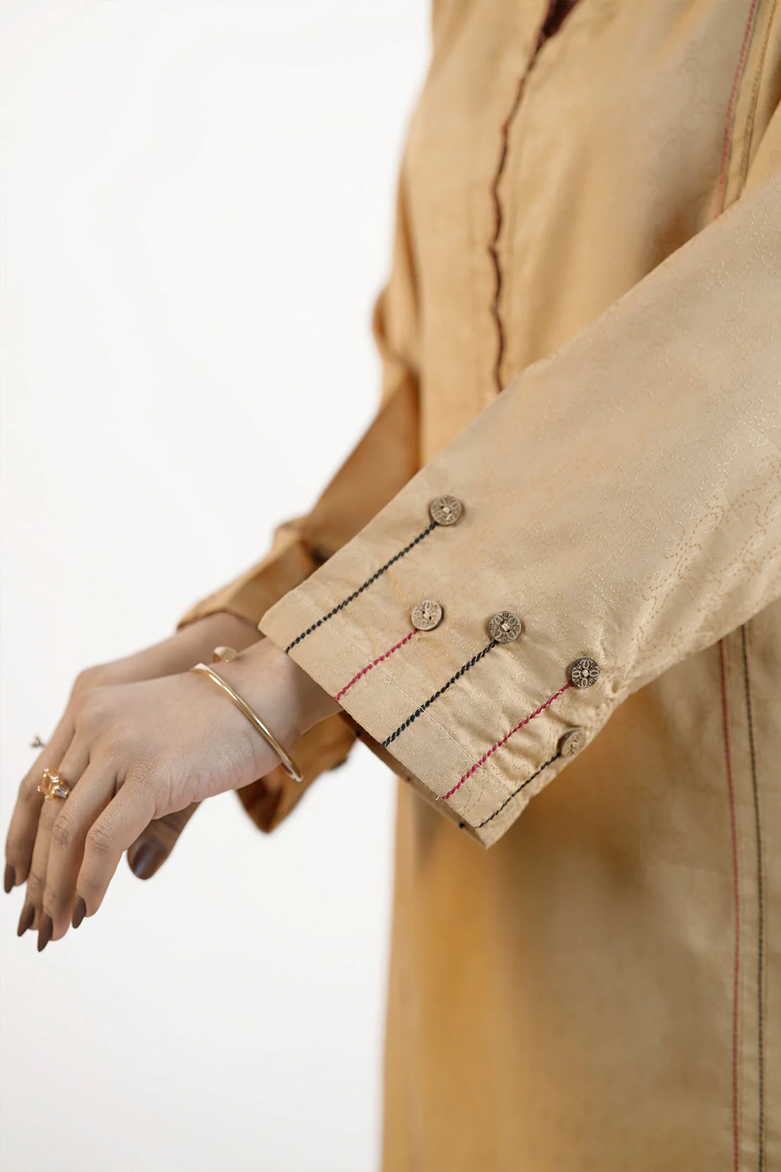 Cotton Jacquard Stitched 2 Piece (Shirt/Trouser) - Image 5