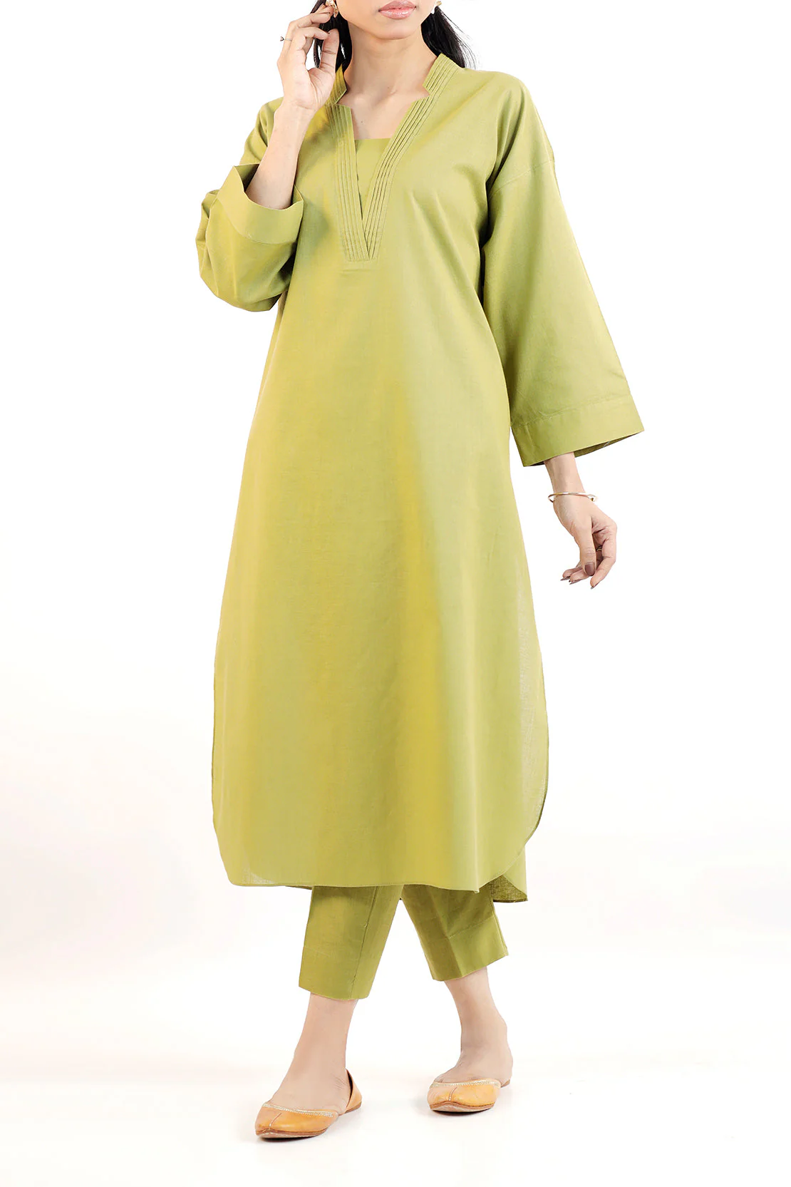 Cotton Jacquard Stitched 2 Piece (Shirt/Trouser) - Image 2