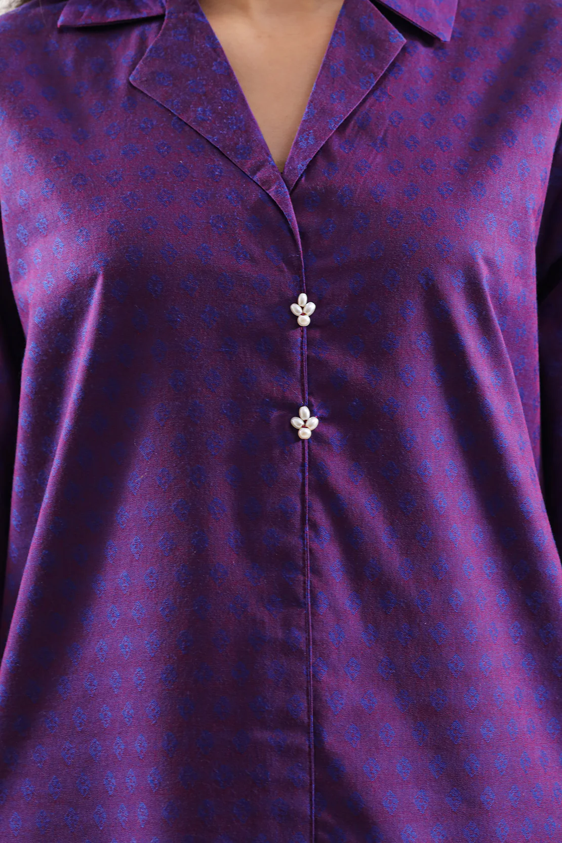 Cotton Jacquard Stitched 2 Piece (Shirt/Trouser) - Image 5