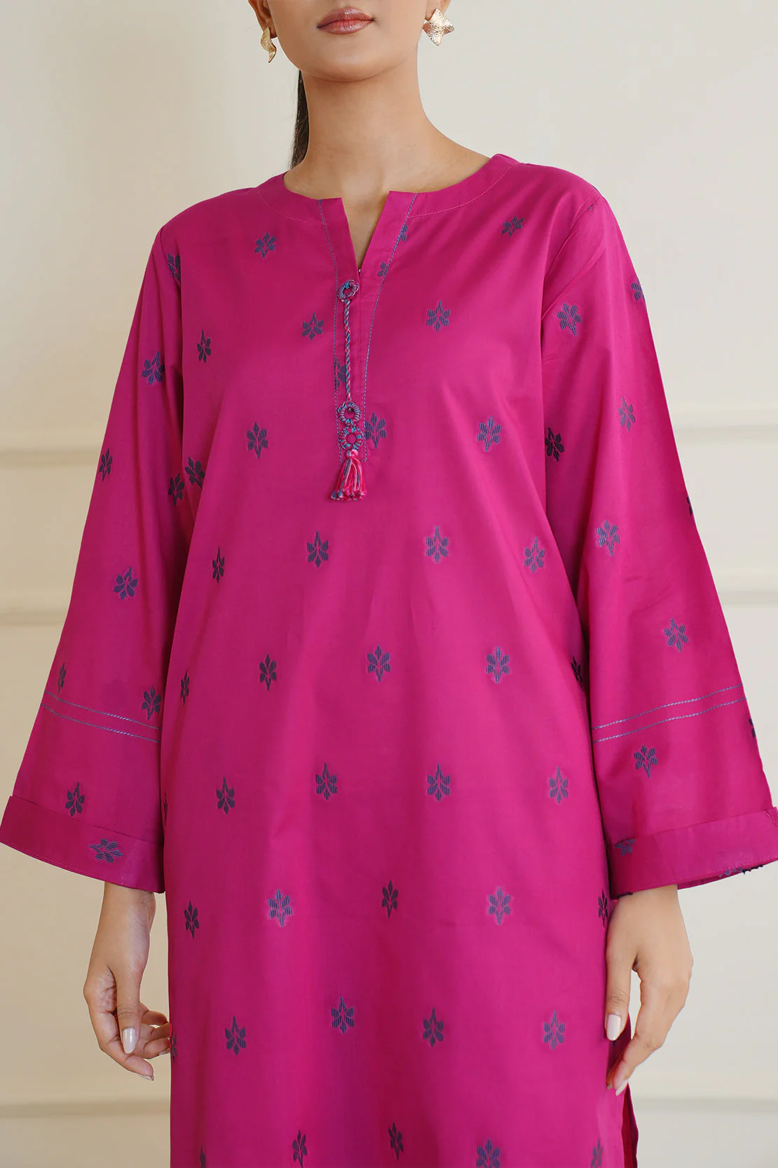 Cotton Jacquard Stitched 2 Piece (Shirt/Trouser) - Image 3