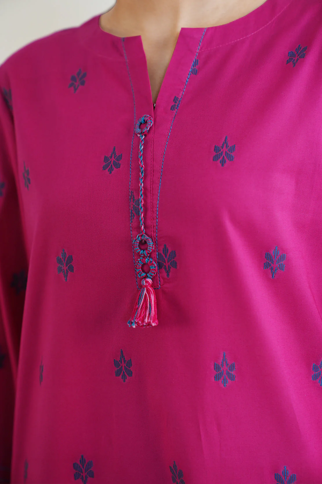 Cotton Jacquard Stitched 2 Piece (Shirt/Trouser) - Image 4