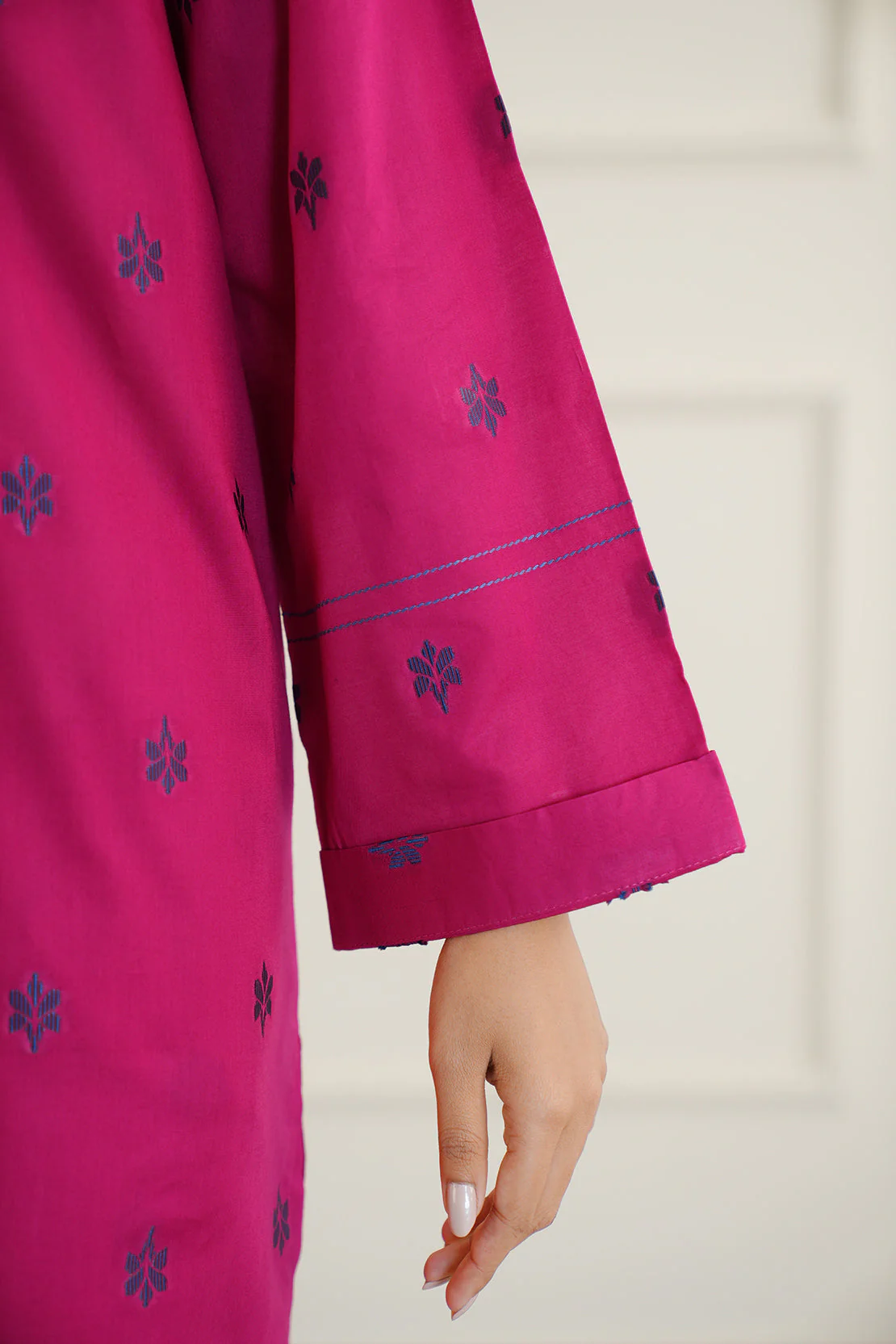 Cotton Jacquard Stitched 2 Piece (Shirt/Trouser) - Image 5
