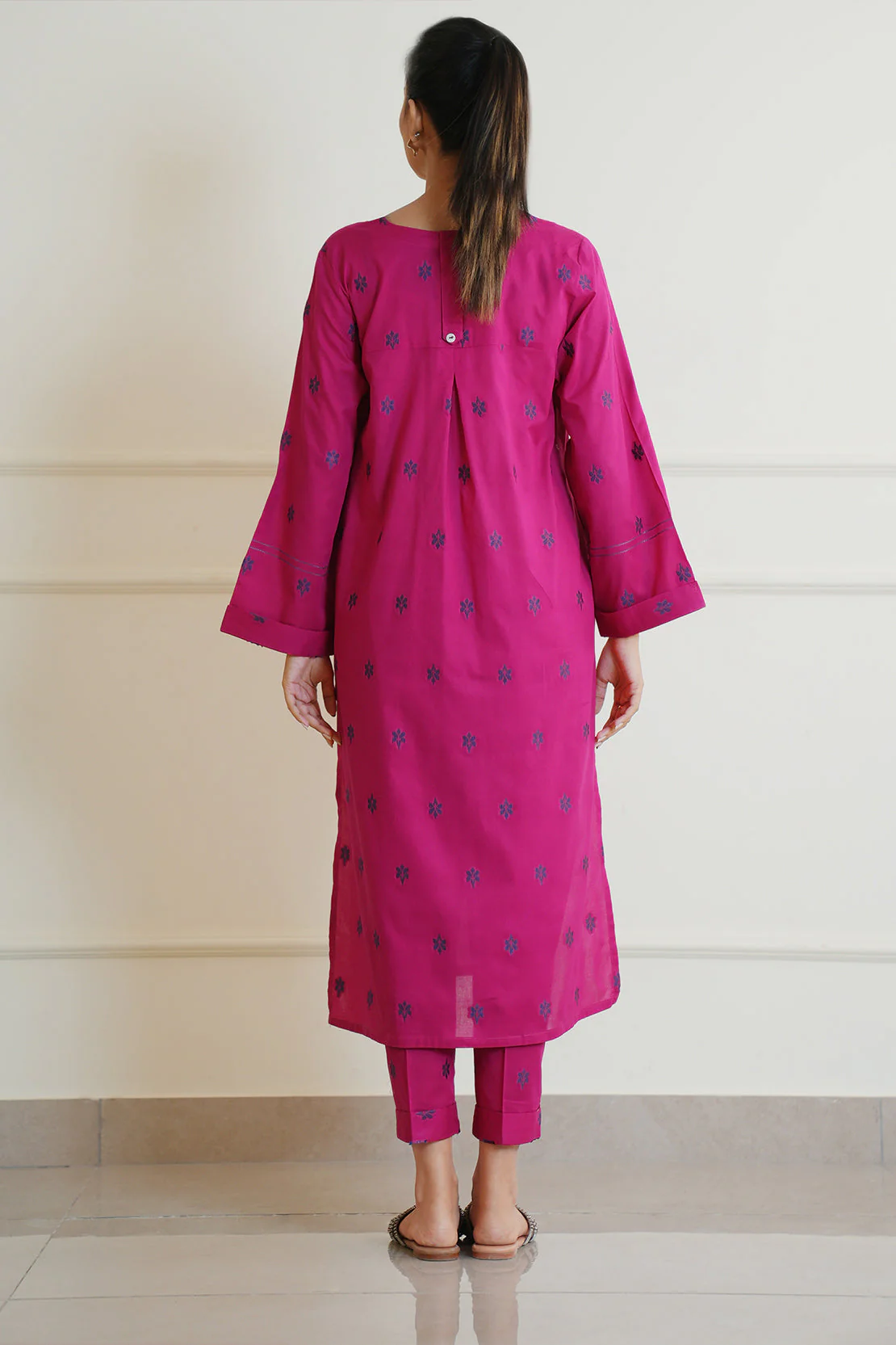 Cotton Jacquard Stitched 2 Piece (Shirt/Trouser) - Image 6