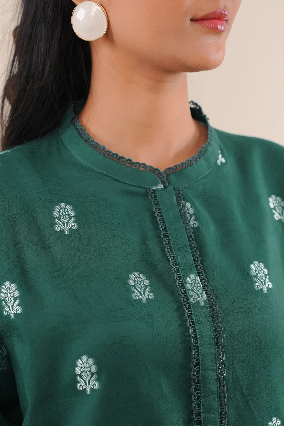 Cotton Jacquard Stitched 2 Piece (Shirt/Trouser) - Image 6