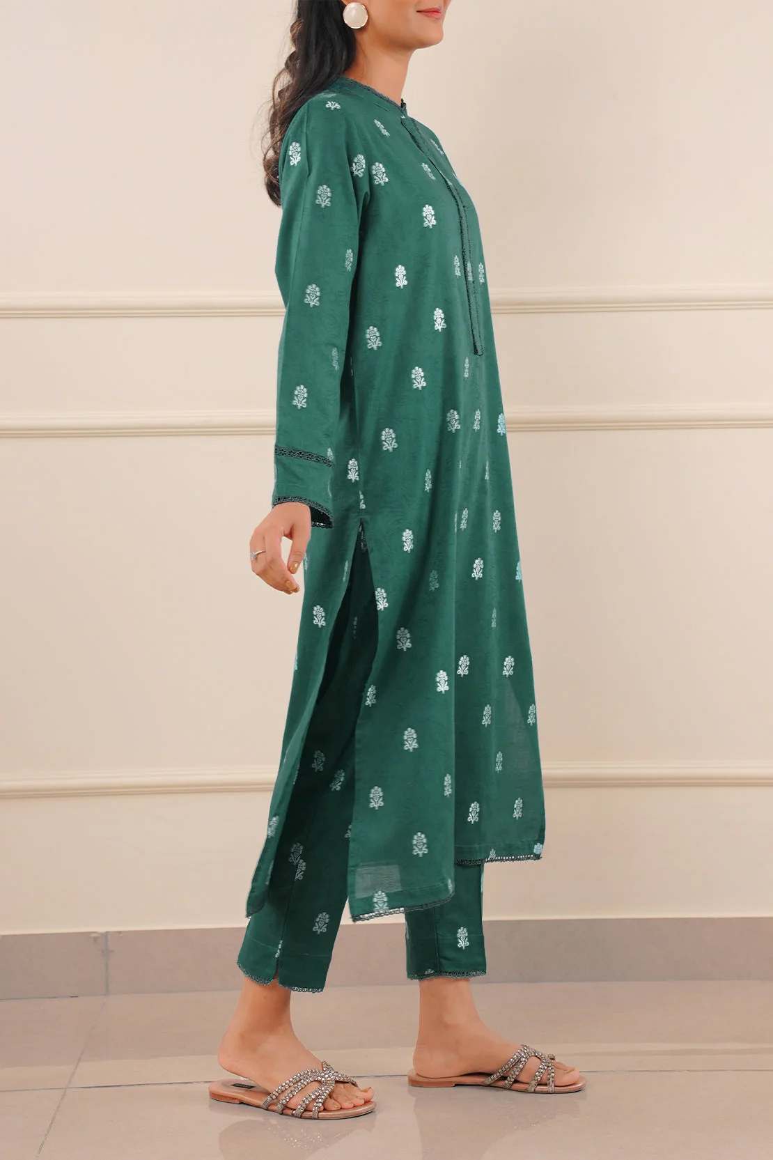 Cotton Jacquard Stitched 2 Piece (Shirt/Trouser) - Image 9