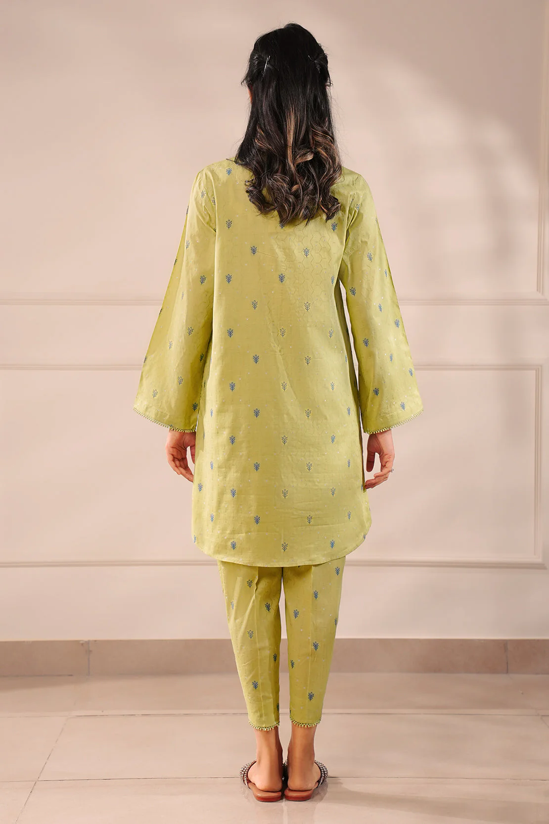 Cotton Jacquard Stitched 2 Piece (Shirt/Trouser) - Image 6
