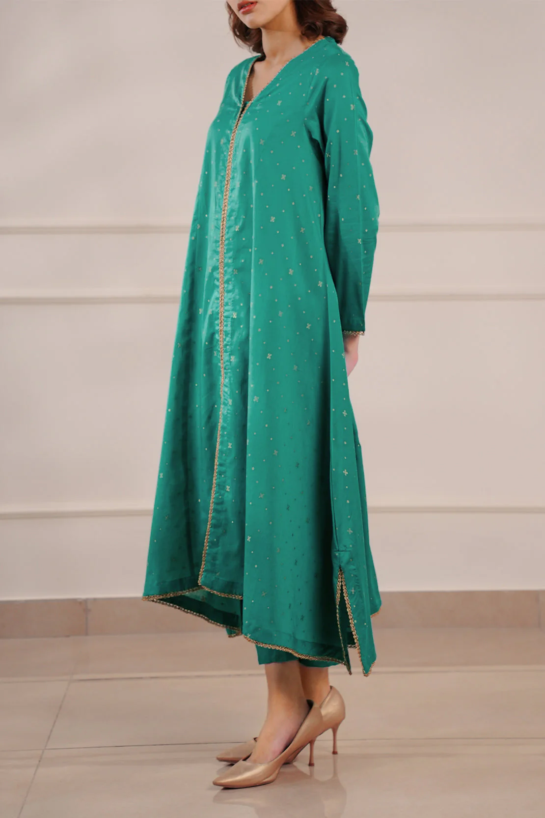 Cotton Jacquard Stitched 2 Piece (Shirt/Trouser) - Image 3