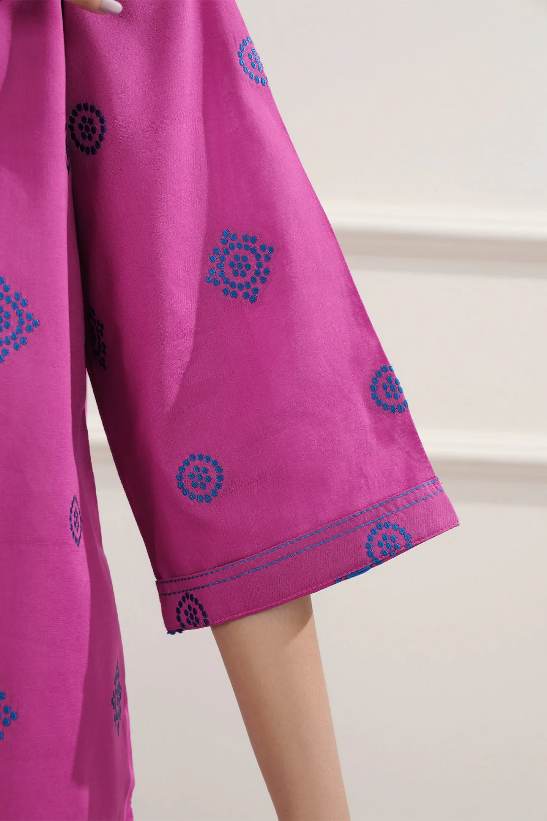 Cotton Jacquard Stitched 2 Piece (Shirt/Trouser) - Image 6