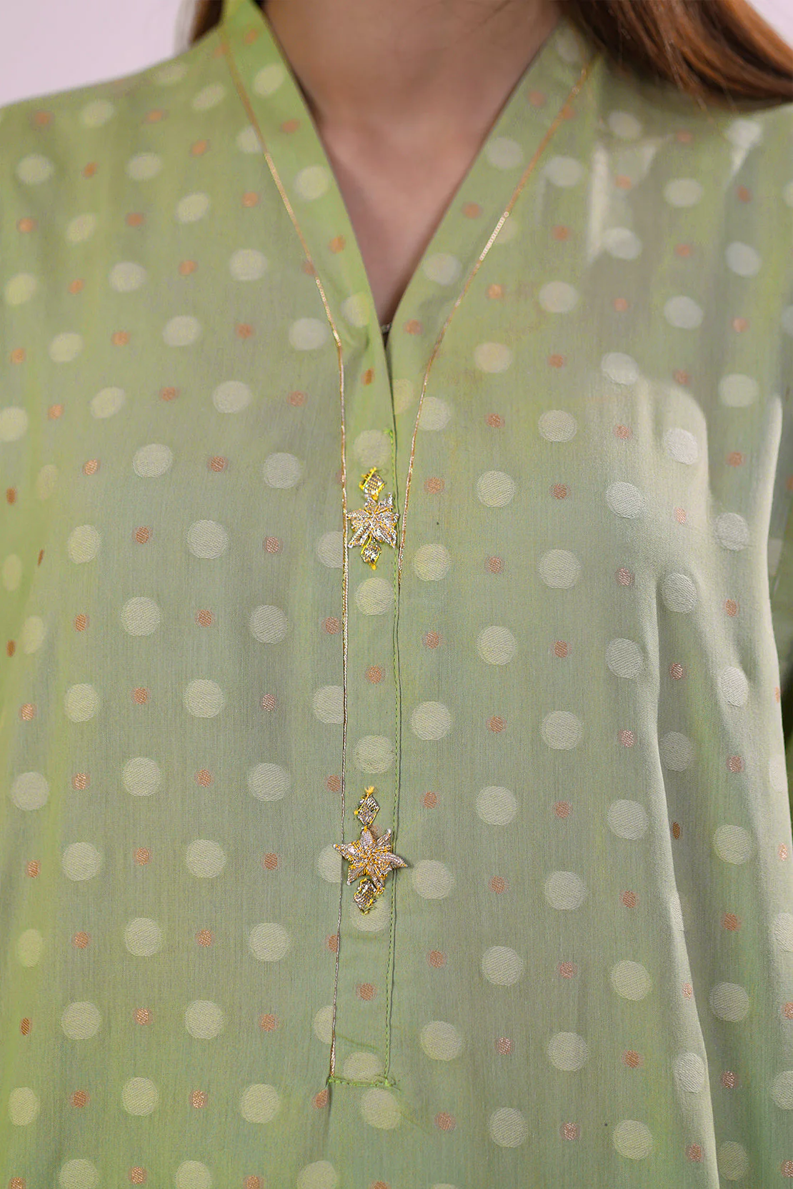 Cotton Jacquard Stitched 2 Piece (Shirt/Trouser) - Image 6