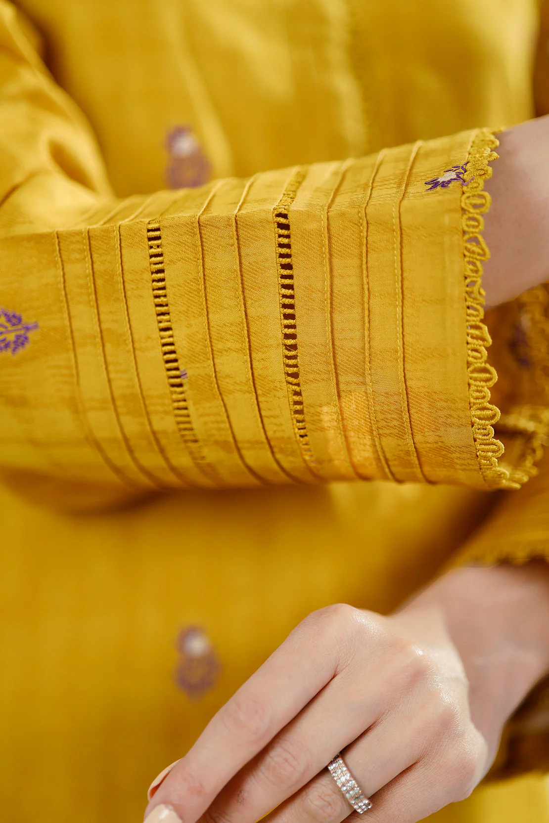 Cotton Jacquard Stitched 2 Piece (Shirt/Trouser) - Image 7
