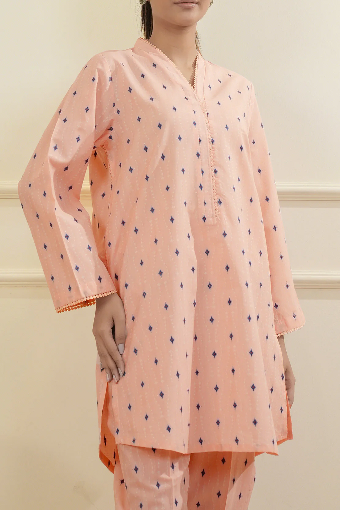 Cotton Jacquard Stitched 2 Piece (Shirt/Trouser) - Image 4