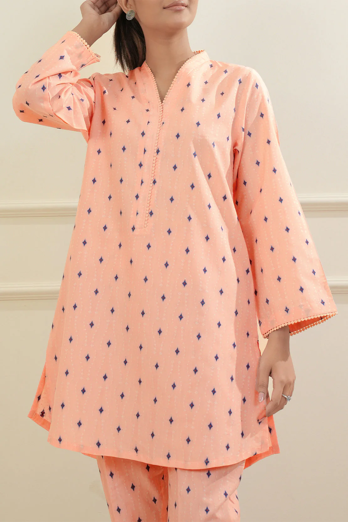 Cotton Jacquard Stitched 2 Piece (Shirt/Trouser) - Image 5