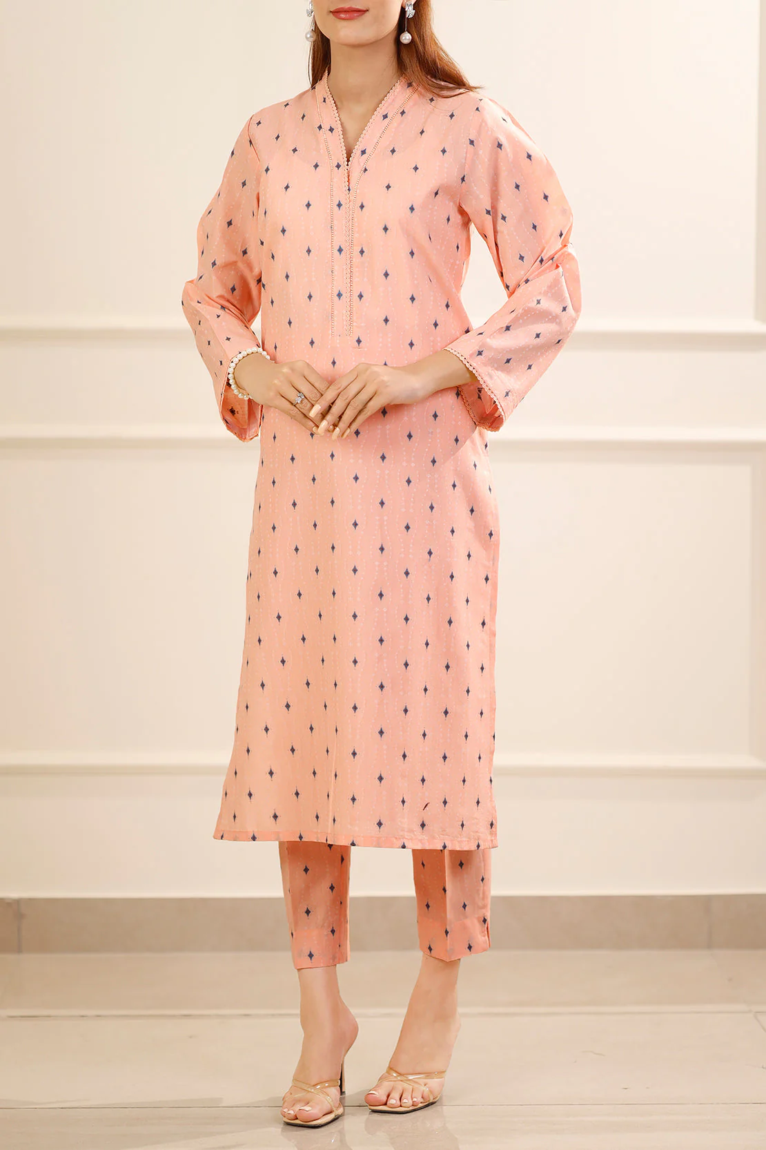 Cotton Jacquard Stitched 2 Piece (Shirt/Trouser) - Image 6