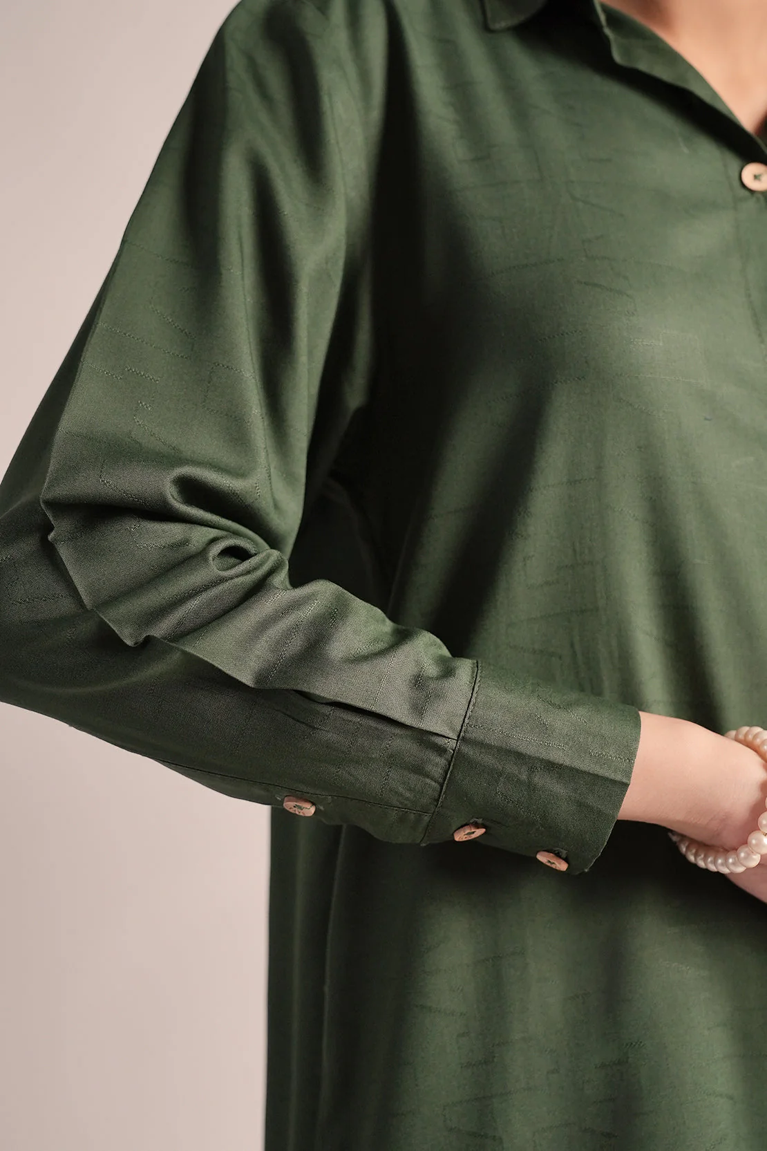 Cotton Jacquard Stitched 2 Piece (Shirt/Trouser) - Image 10