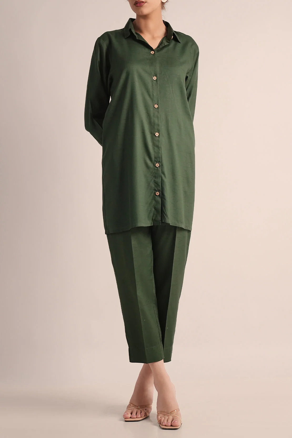 Cotton Jacquard Stitched 2 Piece (Shirt/Trouser) - Image 5