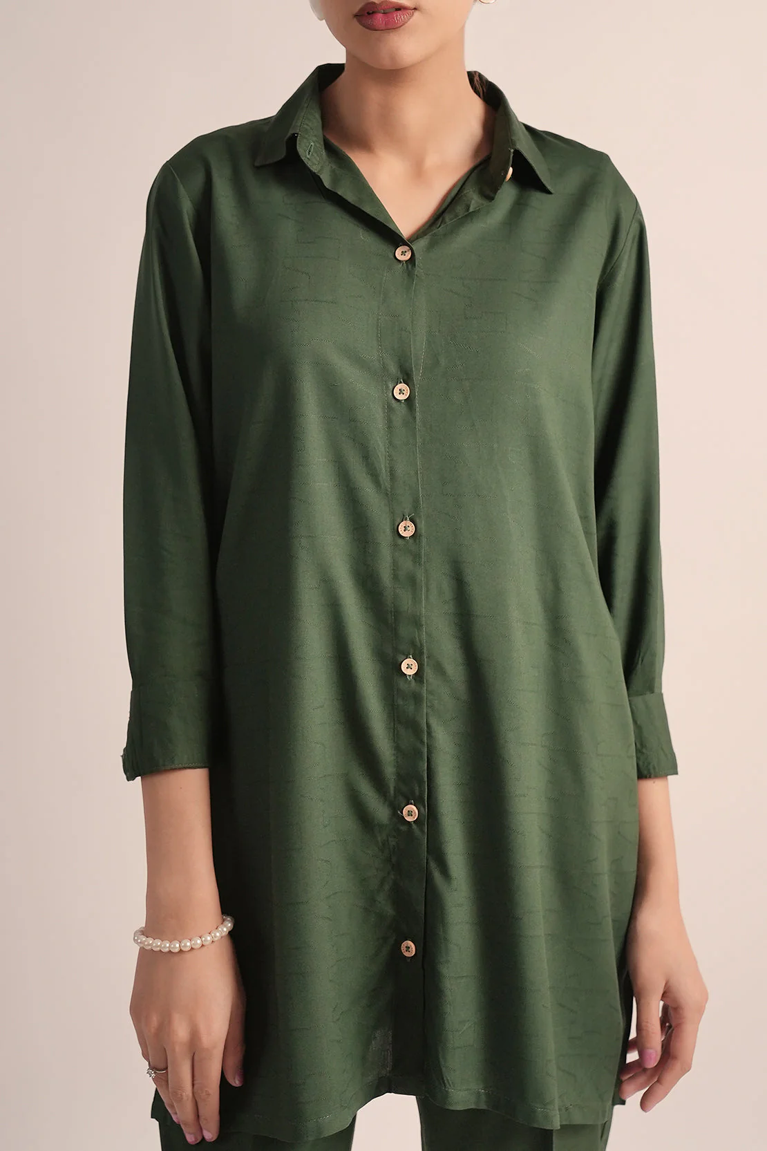 Cotton Jacquard Stitched 2 Piece (Shirt/Trouser) - Image 7