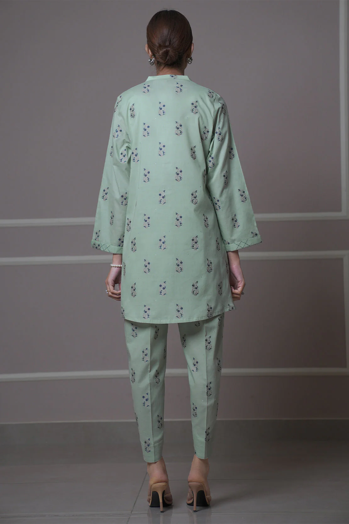 Cotton Jacquard Stitched 2 Piece (Shirt/Trouser) - Image 4