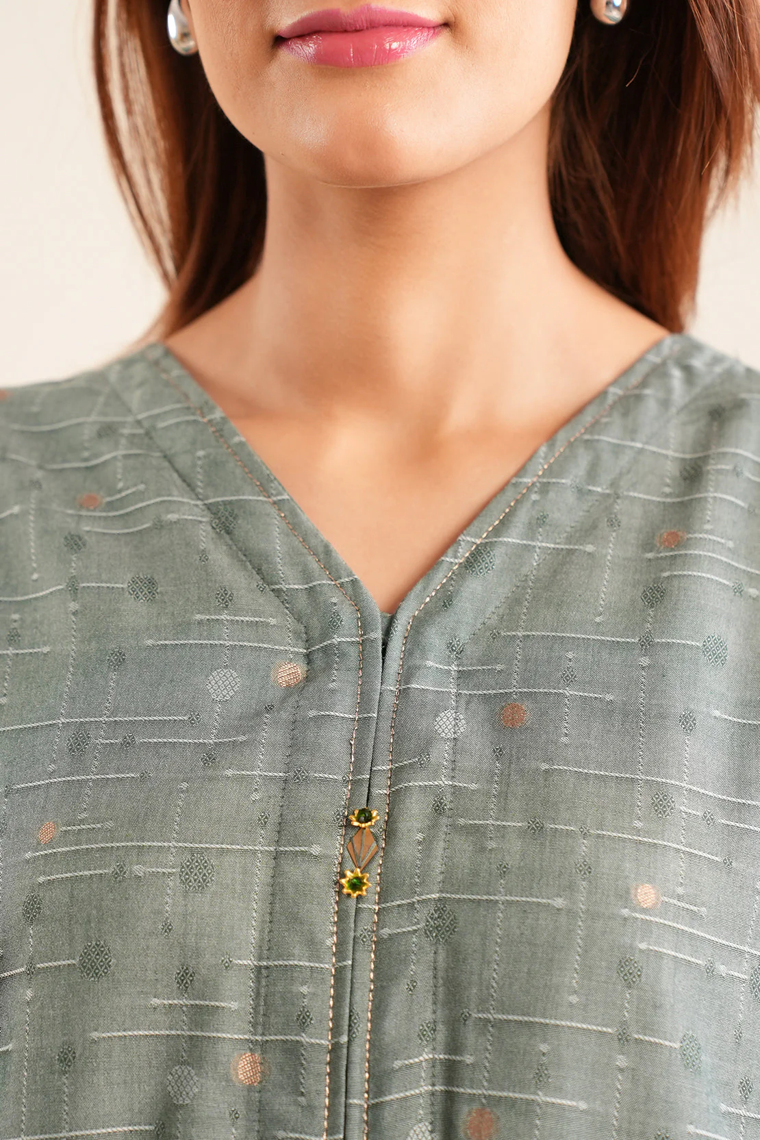 Cotton Jacquard Stitched 2 Piece (Shirt/Trouser) - Image 8
