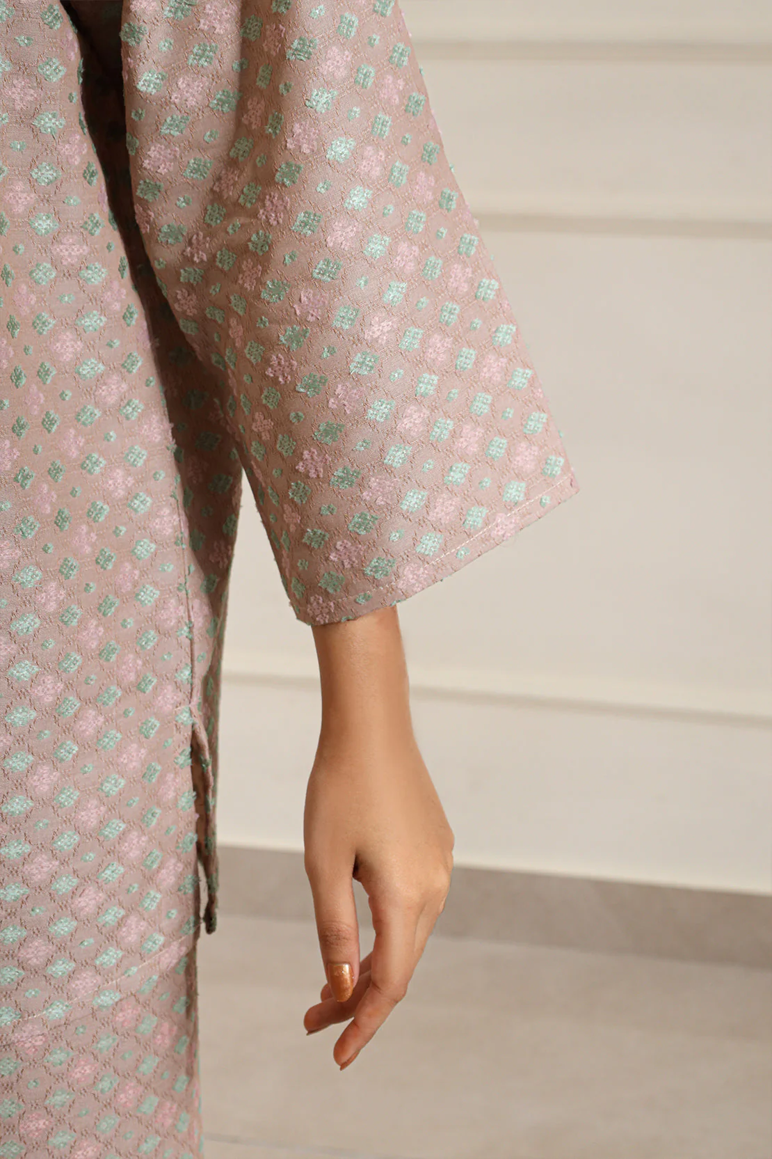 Cotton Jacquard Stitched 2 Piece (Shirt/Trouser) - Image 8