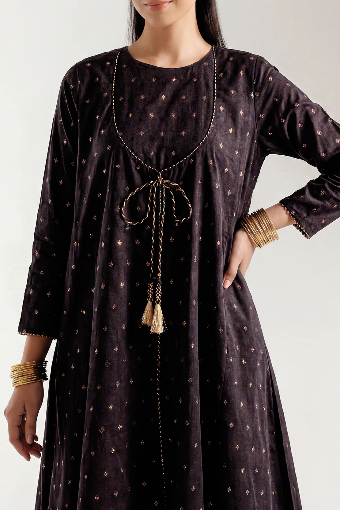 Cotton Jacquard Stitched 2 Piece (Shirt/Trouser) - Image 3