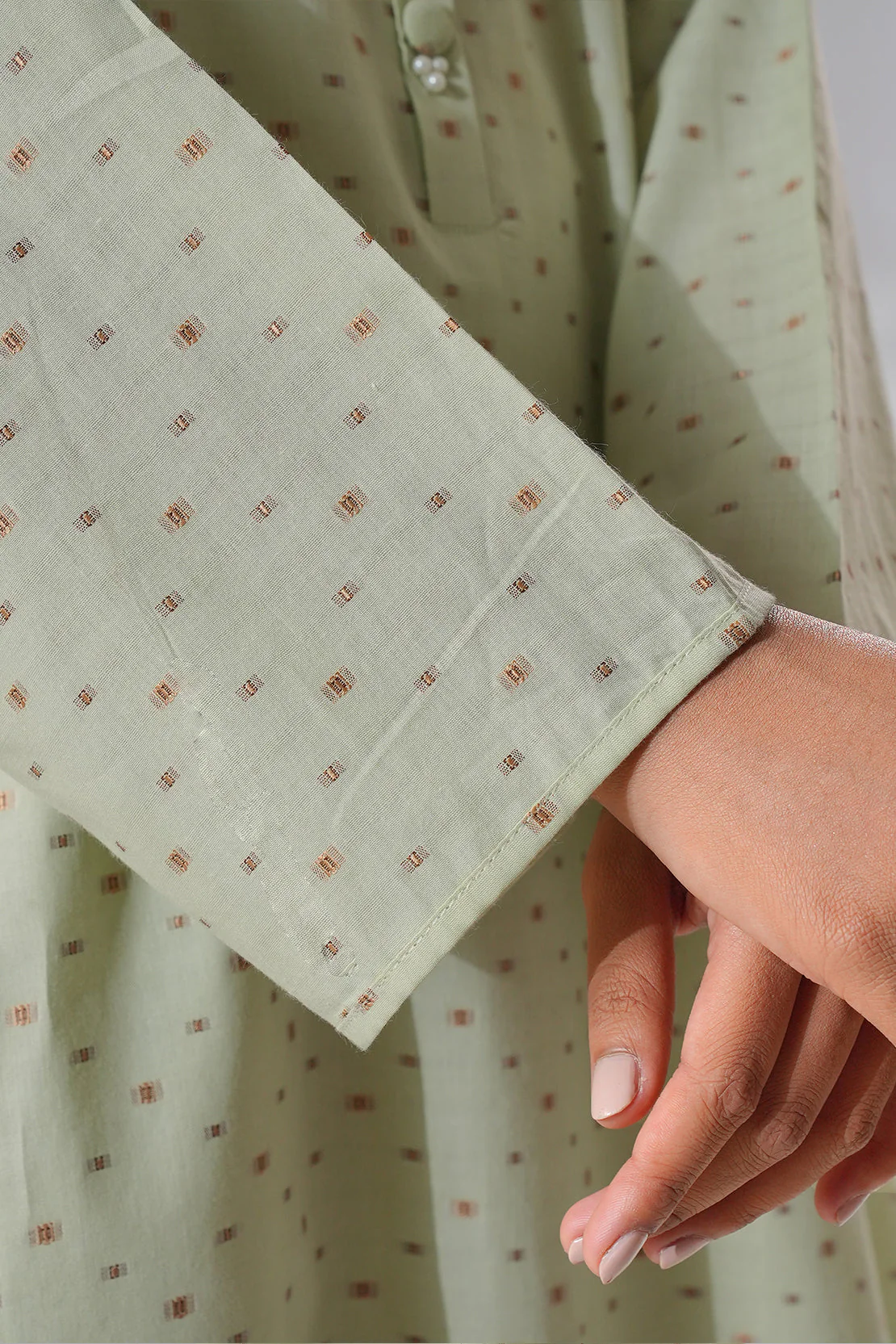 Cotton Jacquard Stitched 2 Piece (Shirt/Trouser) - Image 7